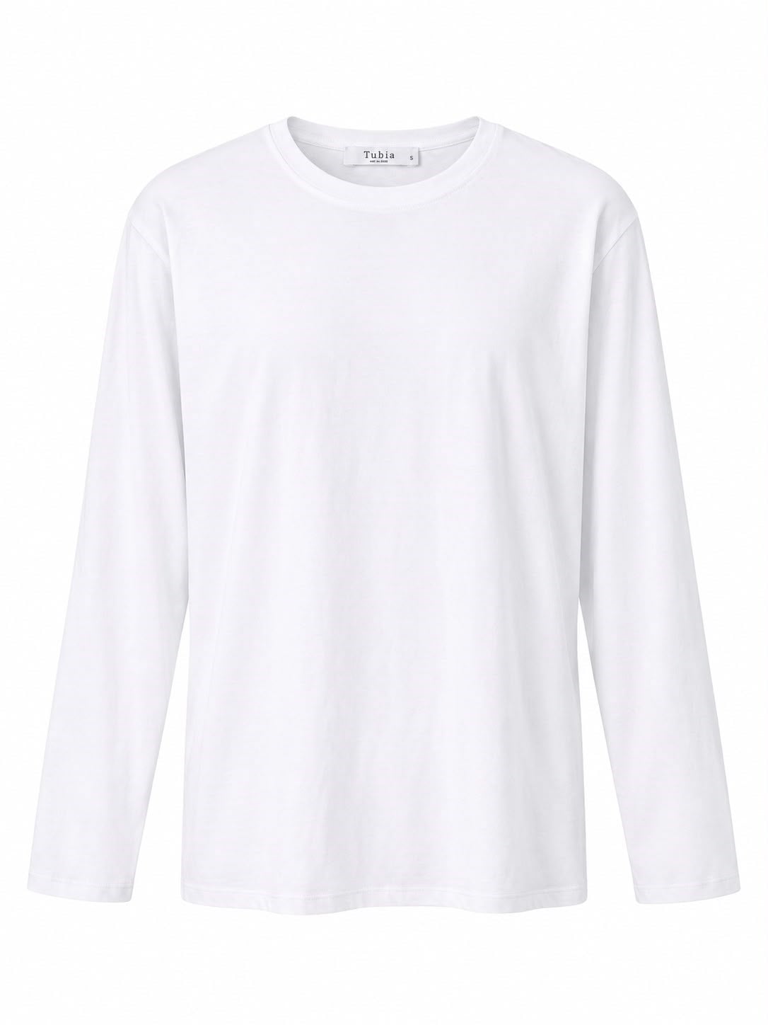 Kadın Beyaz Renk Basic Uzun Kollu T-shirt