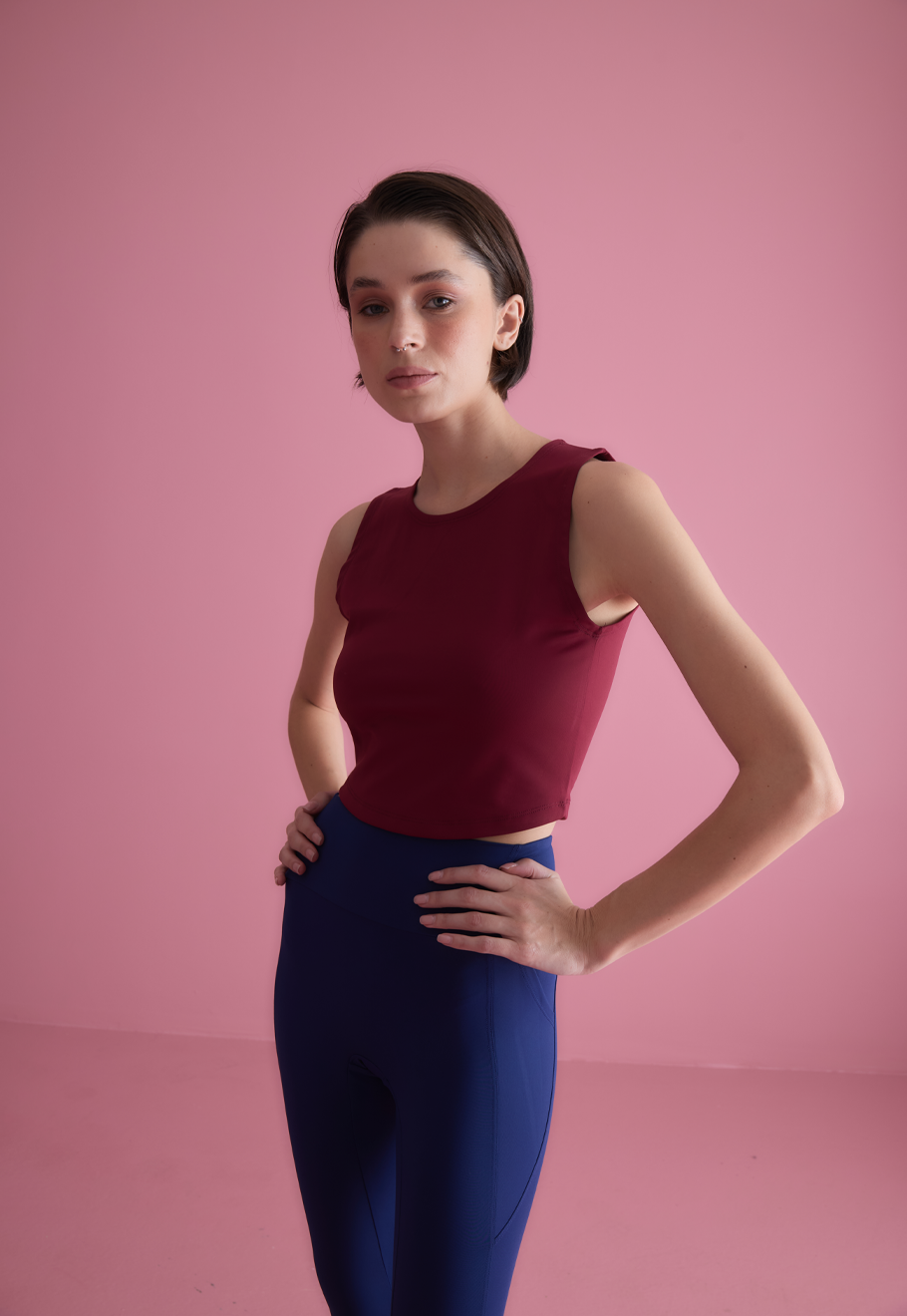 Kadın Bordo Renk Sırtı Detaylı Bluz