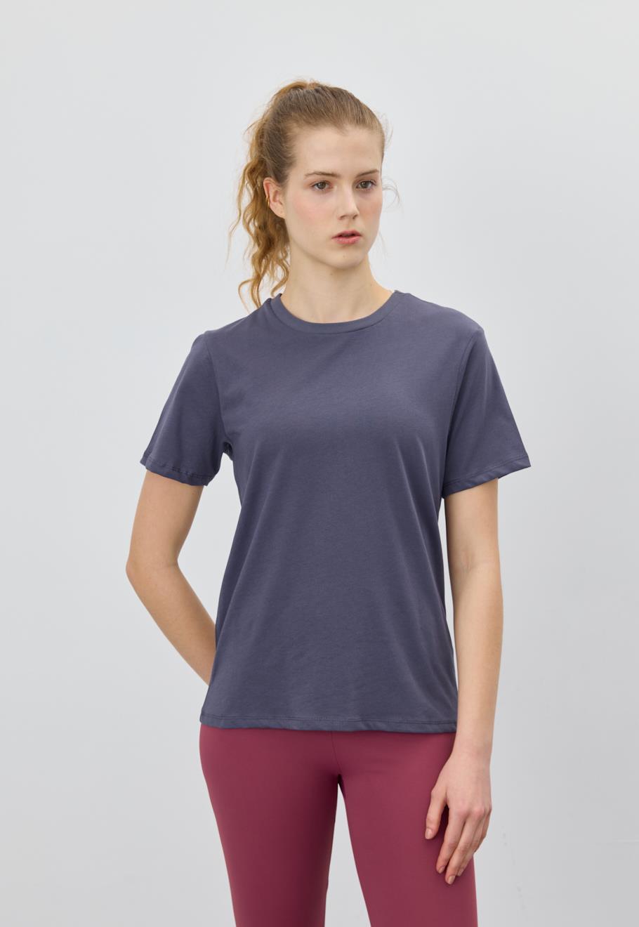 Kadın Marin Renk Basic T-Shirt