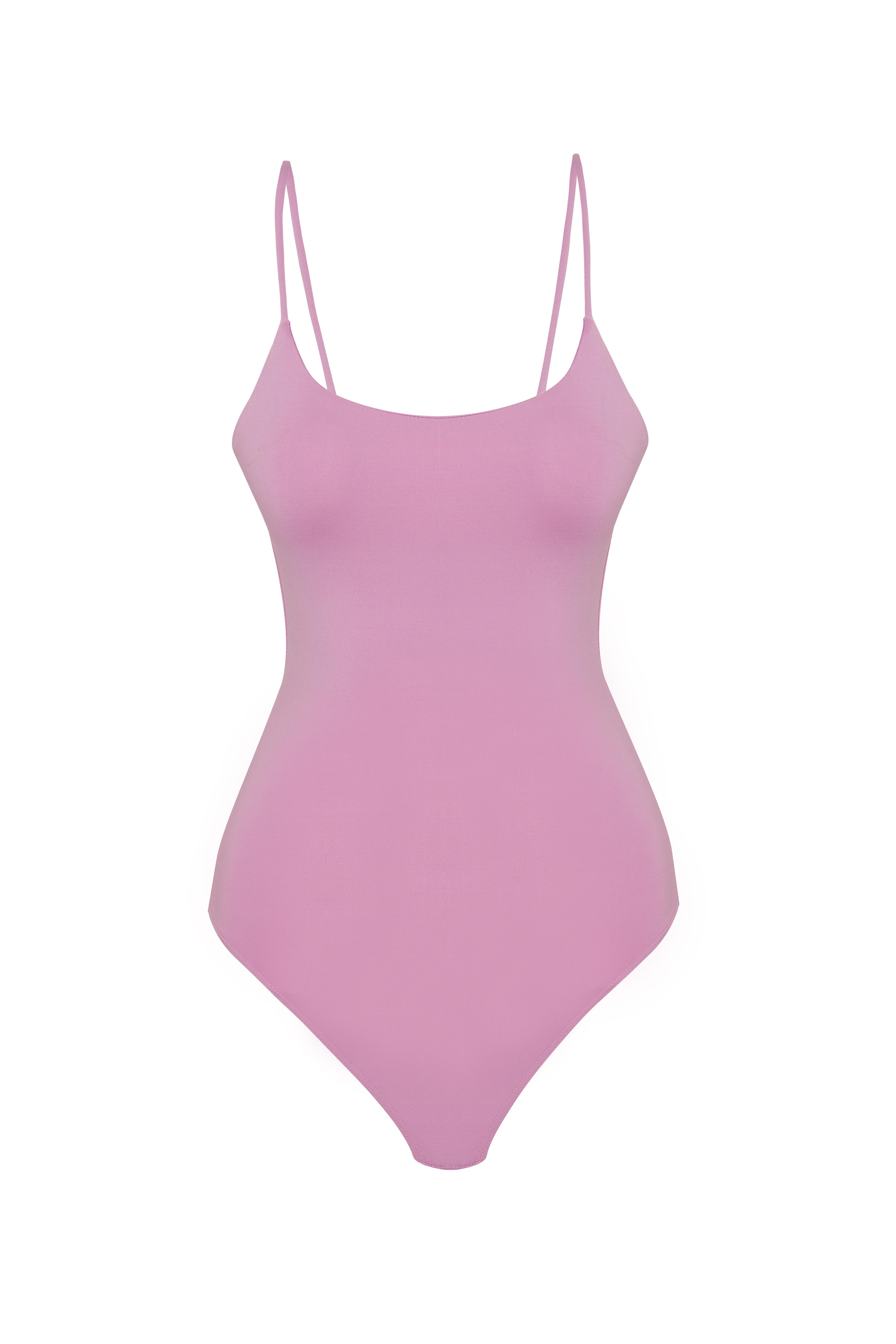 Kadın Pembe Renk Askılı Çıtçıtlı Body