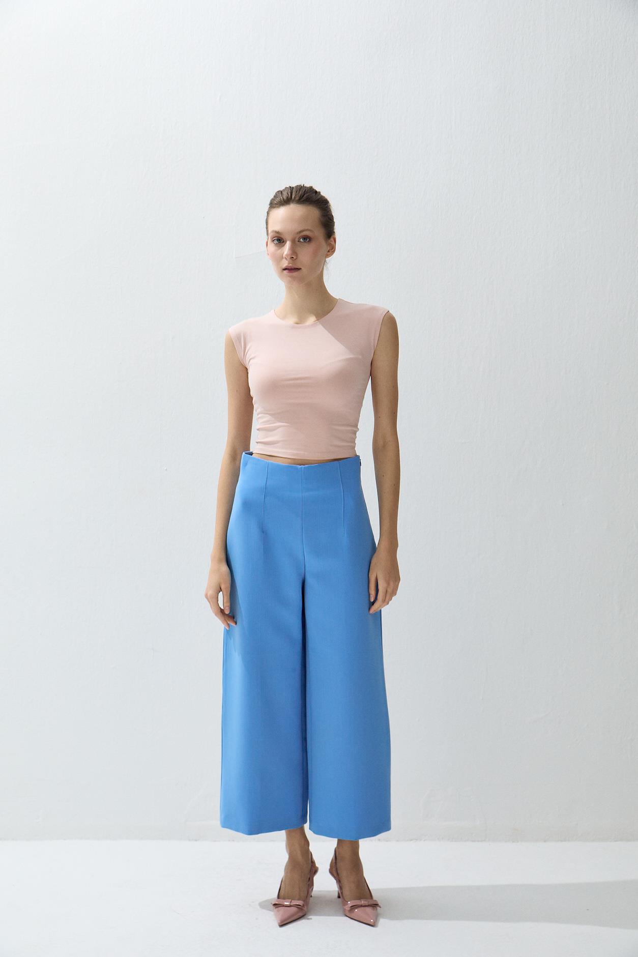 Kadın Pembe Renk Kısa Kollu Basic T-shirt
