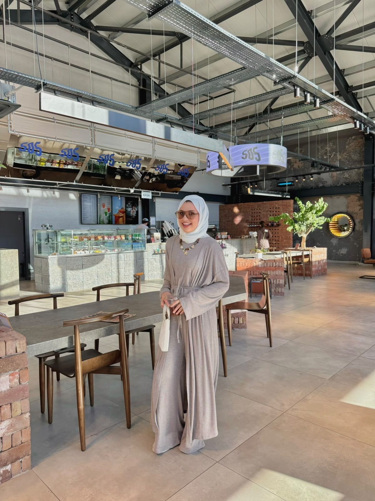 Kadın Vizon Melanj 3lü Kimono Takım