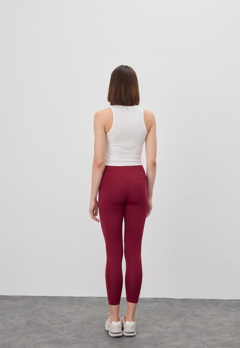 Bisiklet Yaka Sıfır Kol Crop Bluz