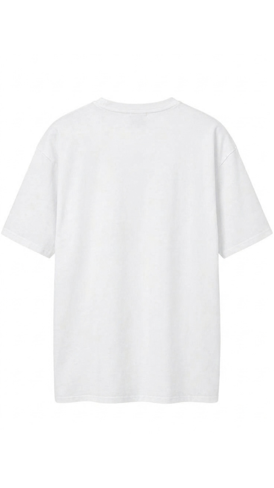 Kadın Beyaz Kısa Kollu Oversize Basic T-shirt