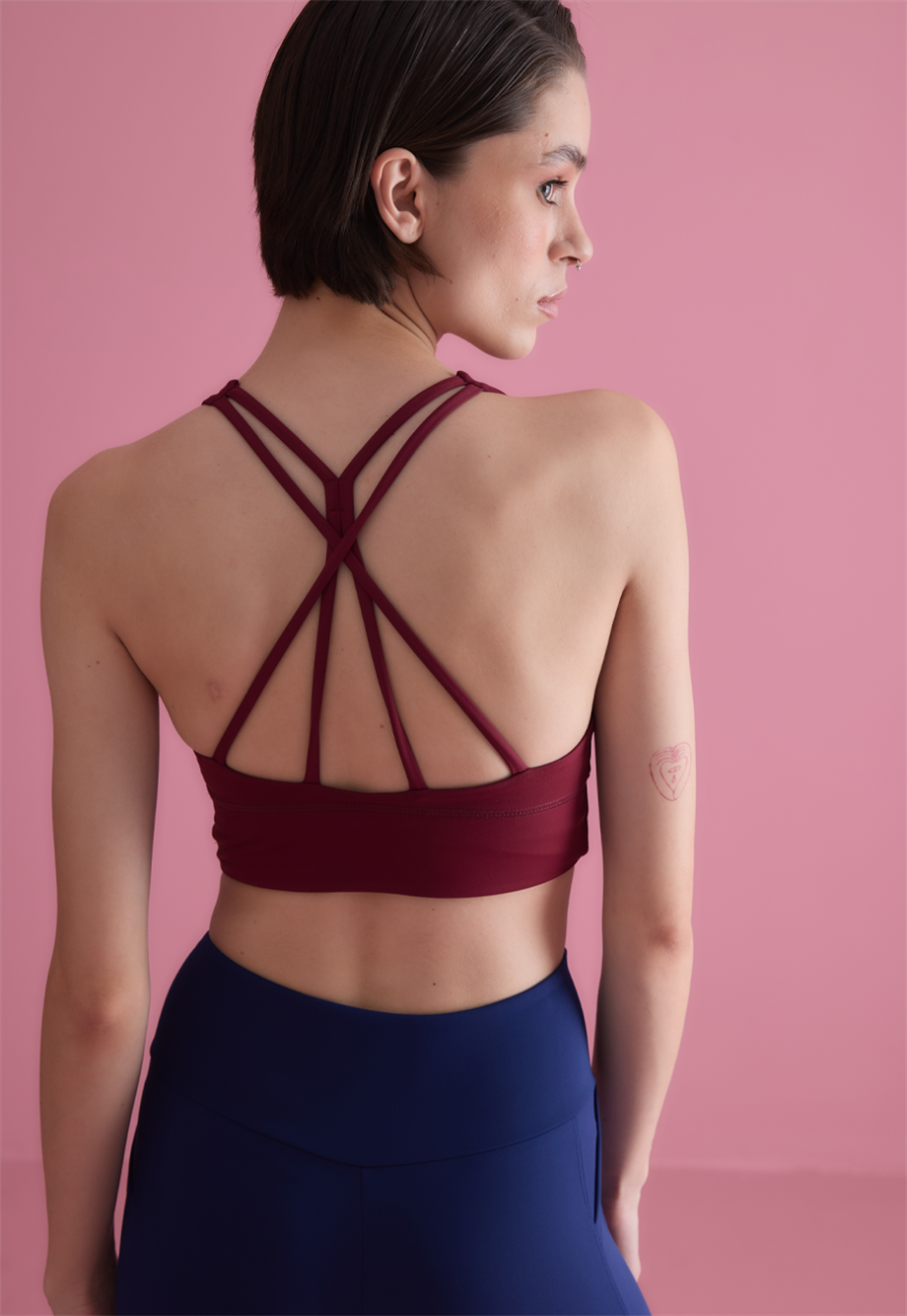 Kadın Bordo Renk Sırt Detaylı Bluz