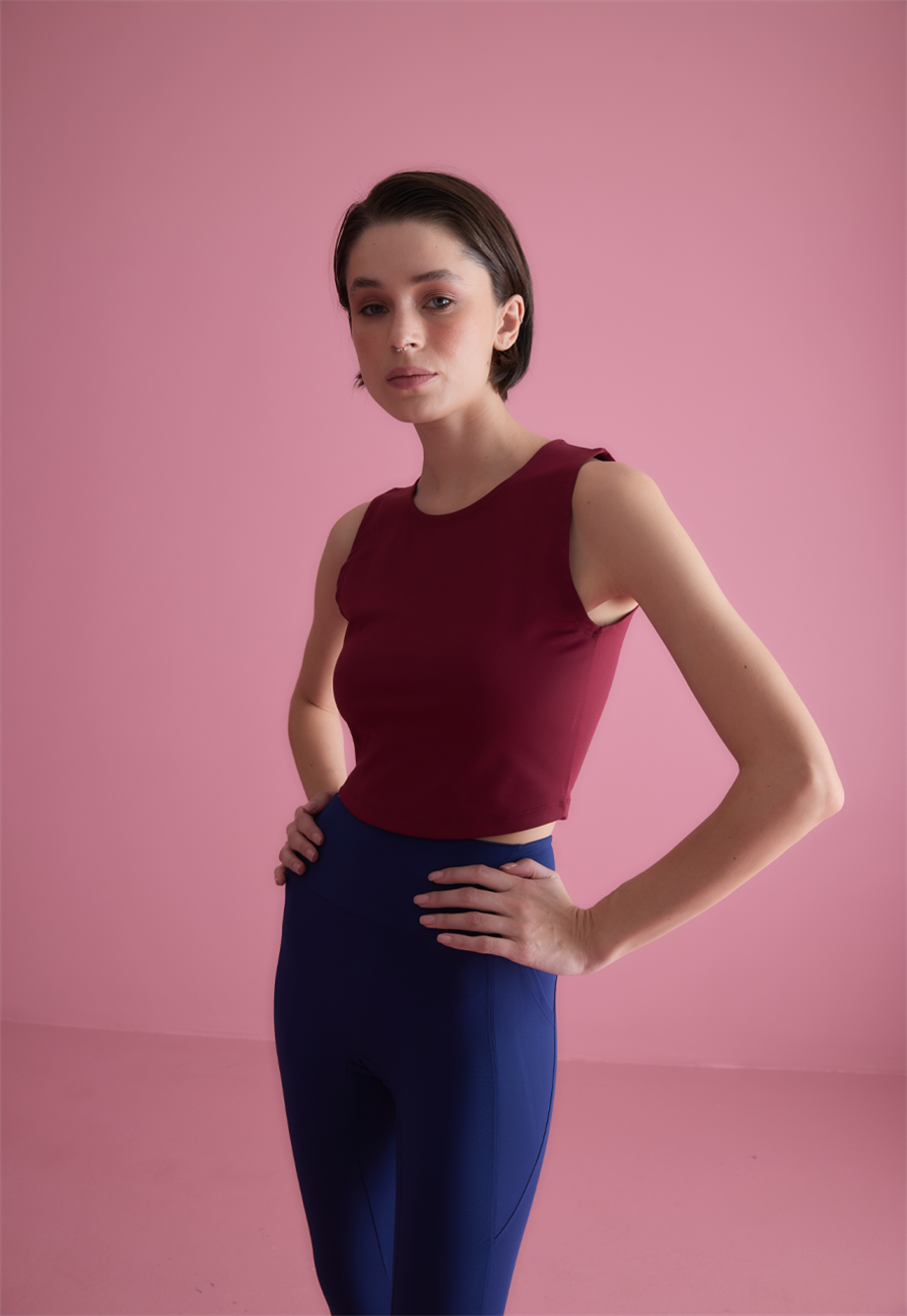 Kadın Bordo Renk Sırtı Detaylı Bluz