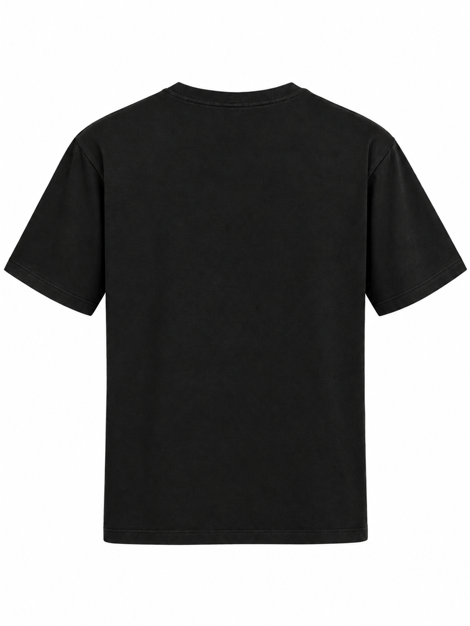 Kadın Siyah Basic Kısa Kollu T-shirt