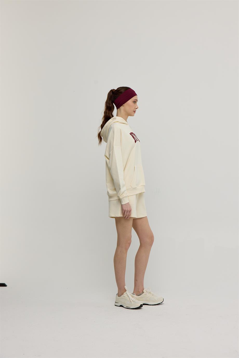 Kadın Vanilya NYC Baskılı Sweatshirt