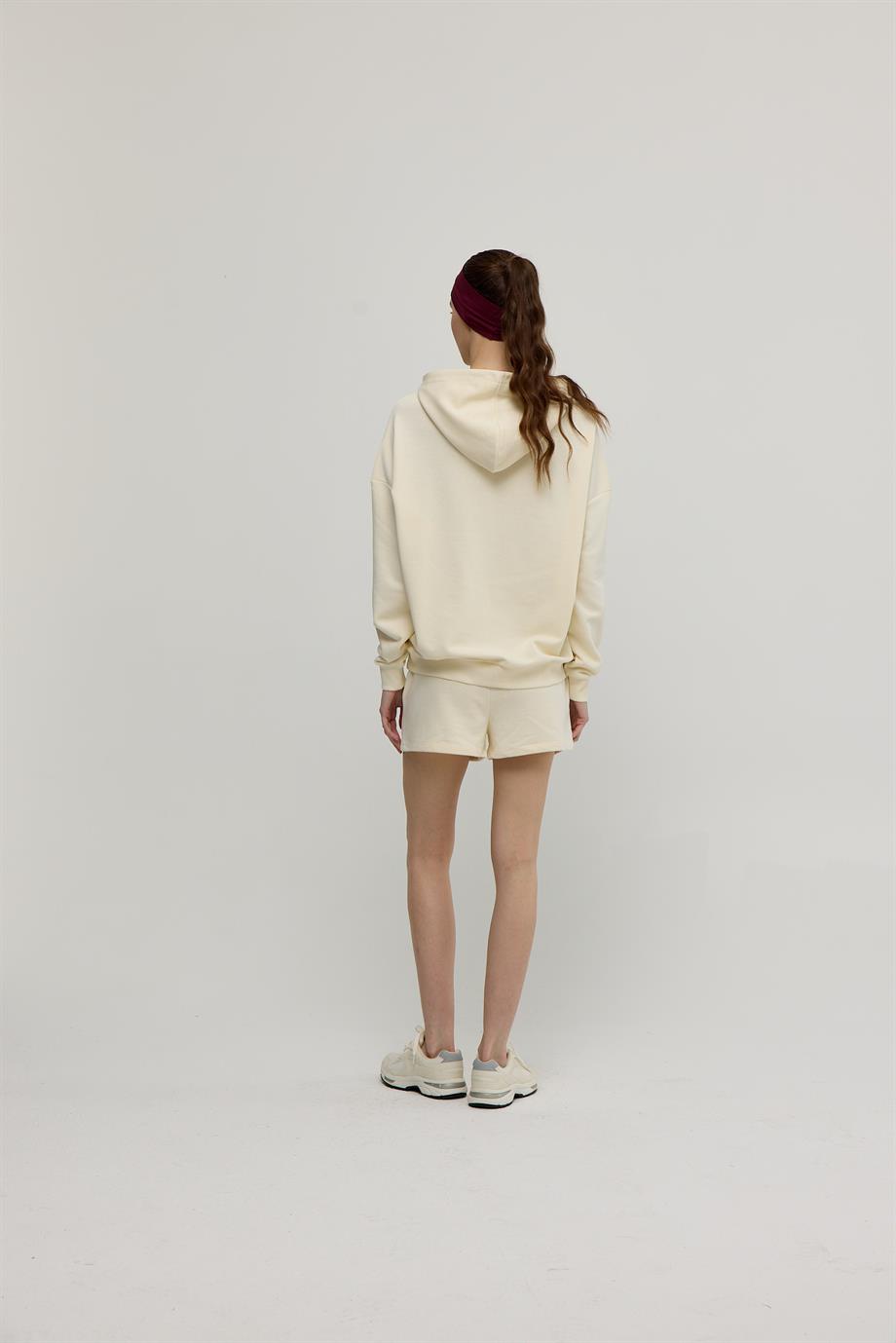 Kadın Vanilya NYC Baskılı Sweatshirt
