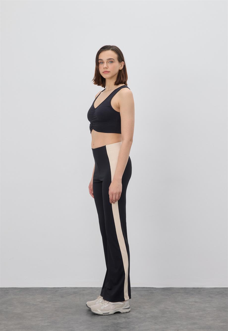 Önü Büzgülü Crop Bluz
