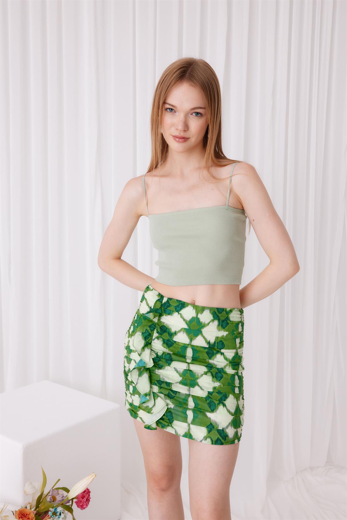 Askılı Crop Atlet Büstiyer