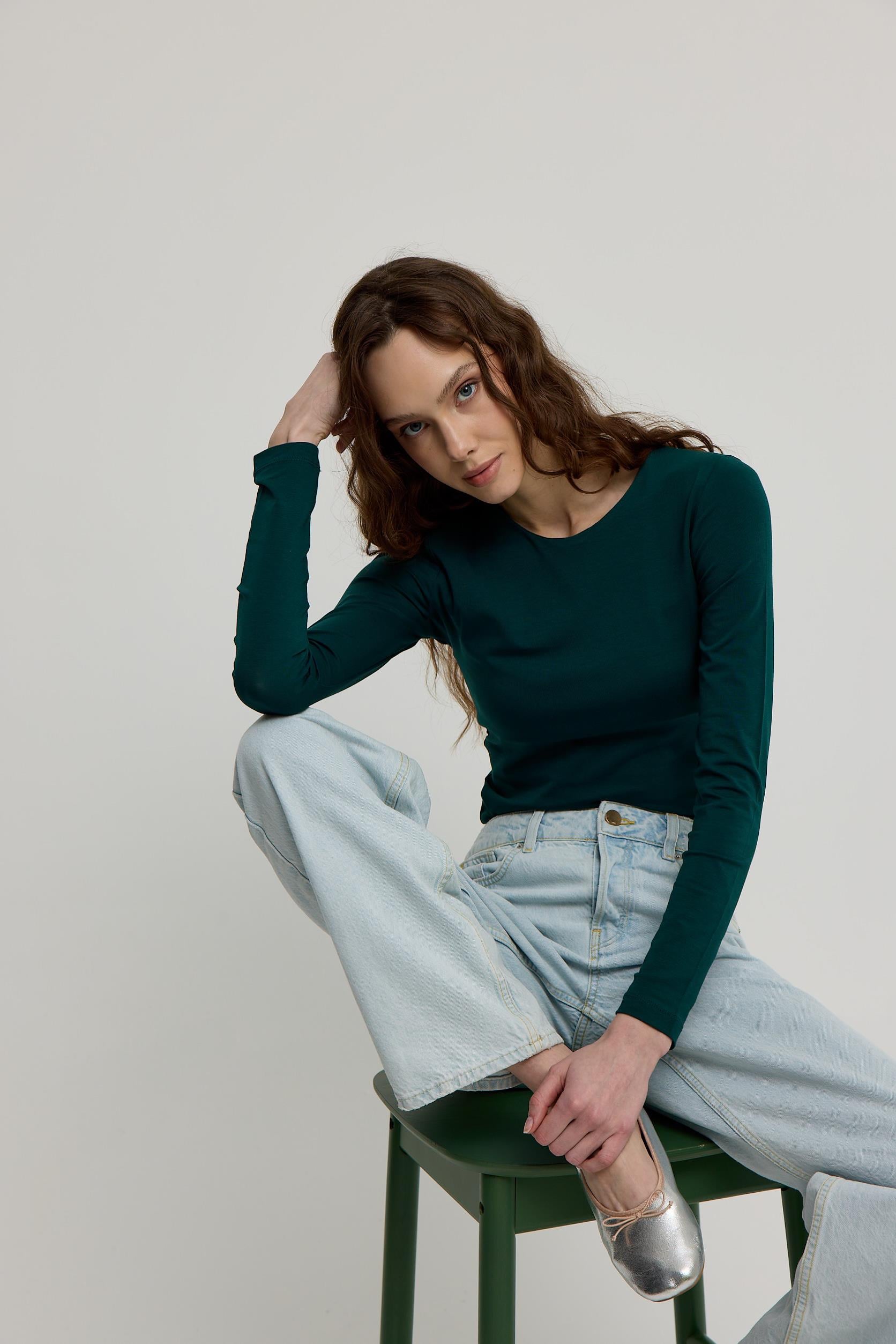 Kadın Benetton Basic Uzun Kollu Body