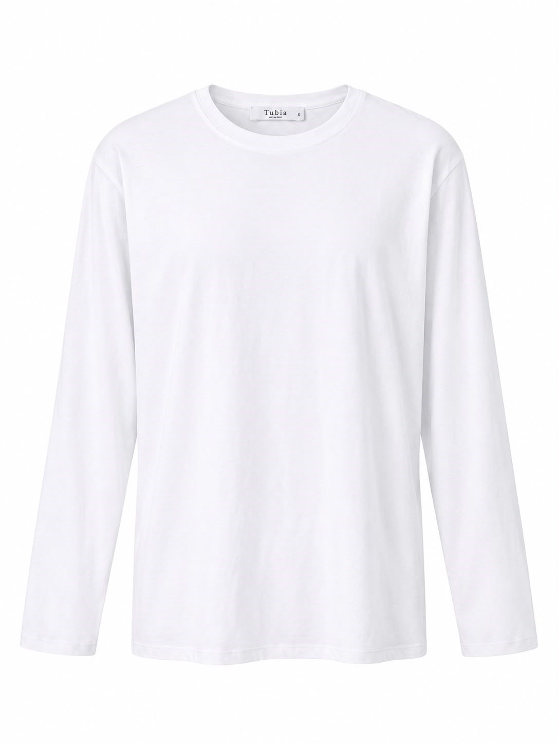 Kadın Beyaz Renk Basic Uzun Kollu T-shirt