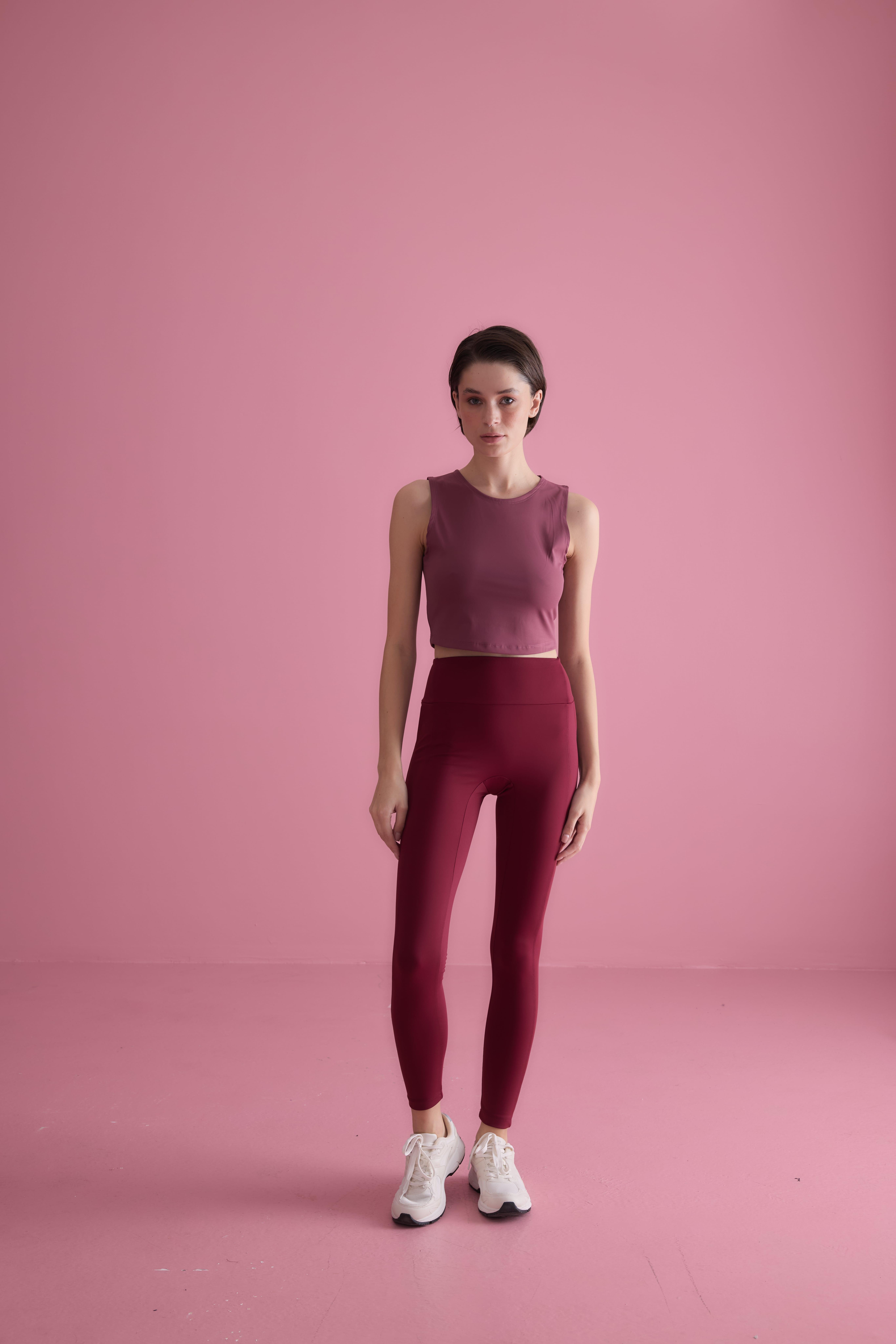 Kadın Bordo Tayt