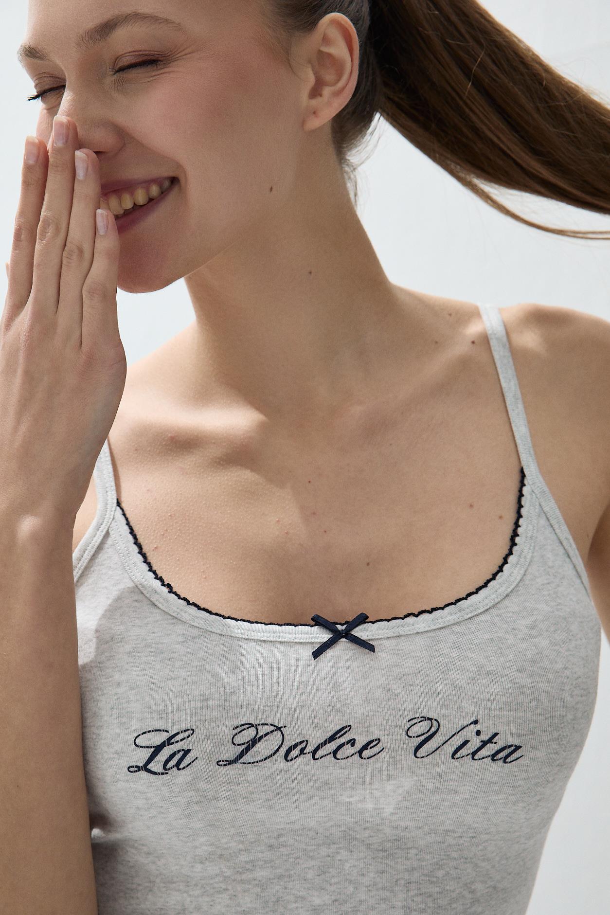 Kadın Kar Melanj Baskılı Bluz