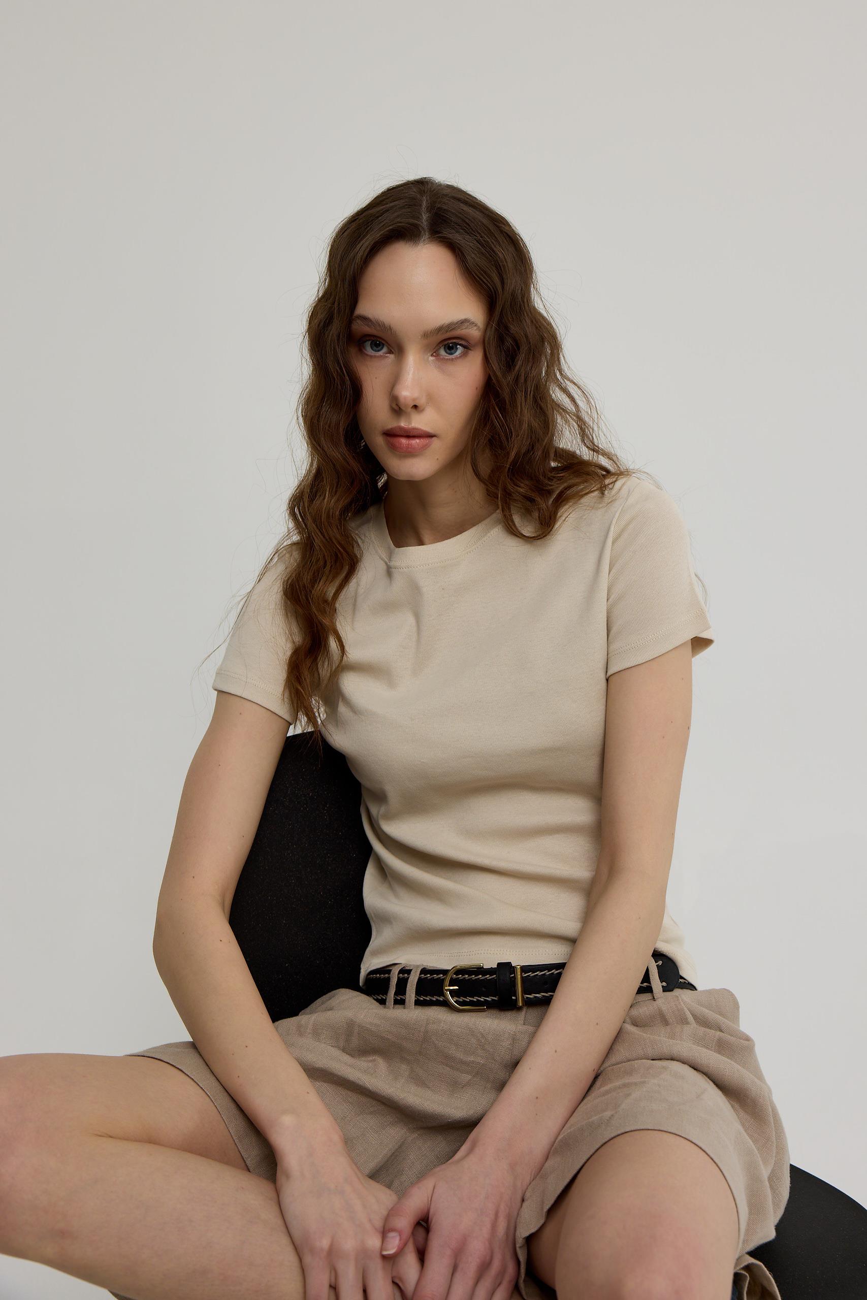 Kadın Taş Kısa Kollu Basic T-shirt