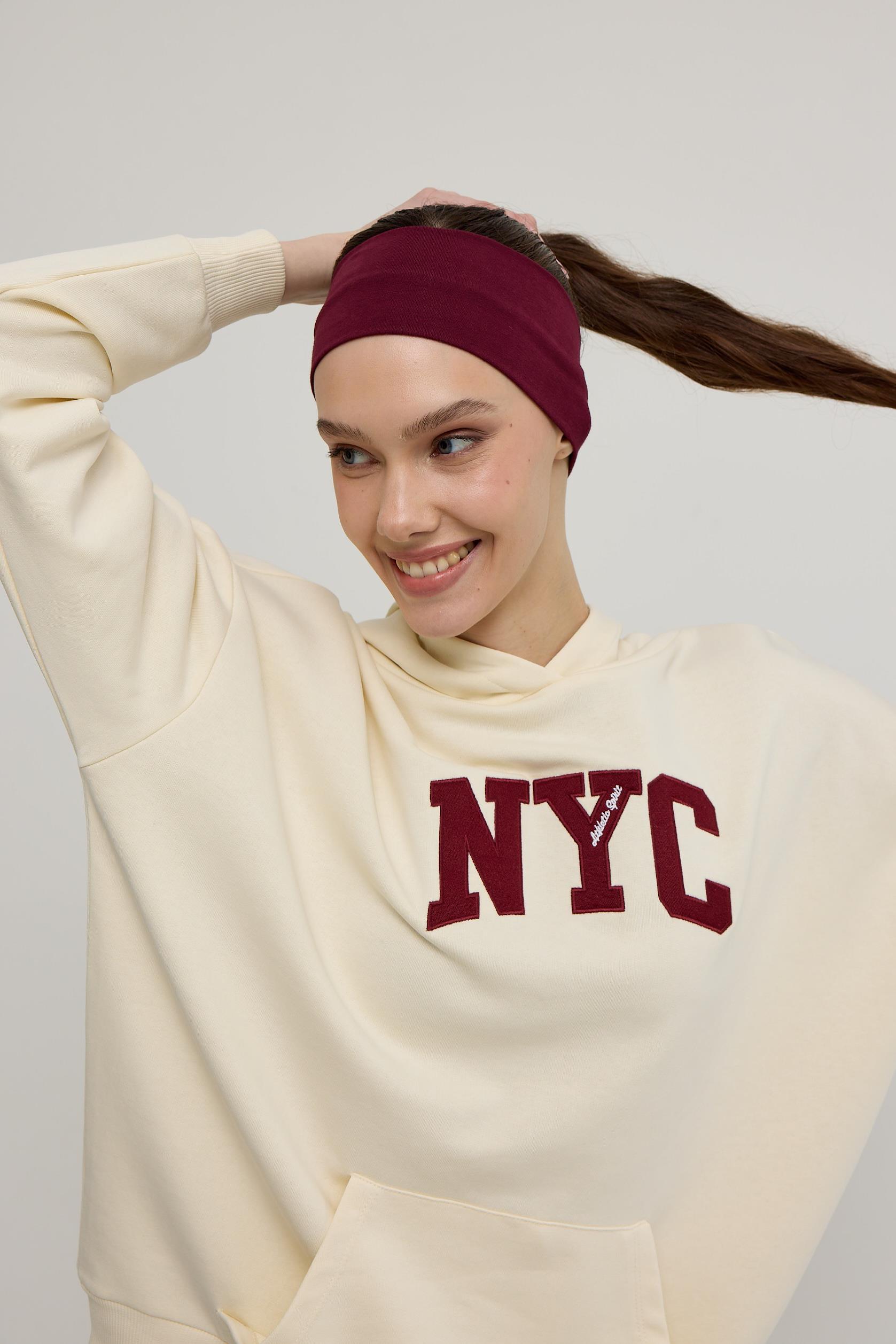 Kadın Vanilya NYC Baskılı Sweatshirt
