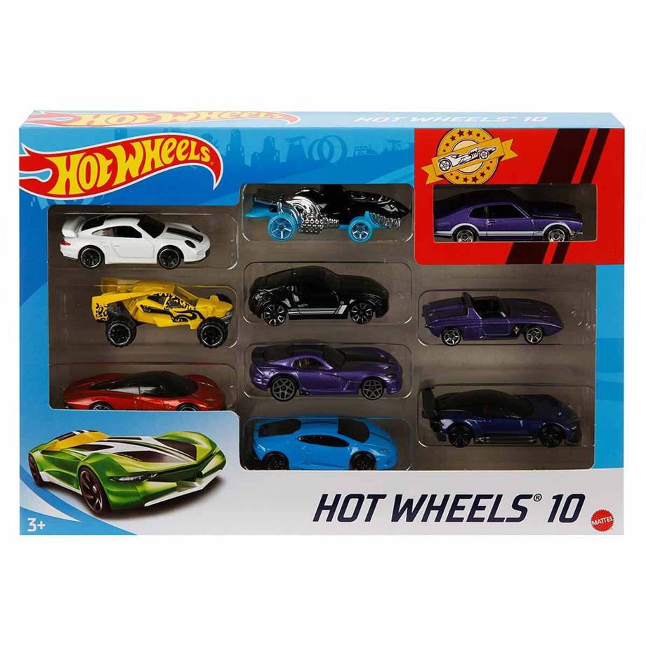 Hot Wheels 10'lu Araba - Karışık
