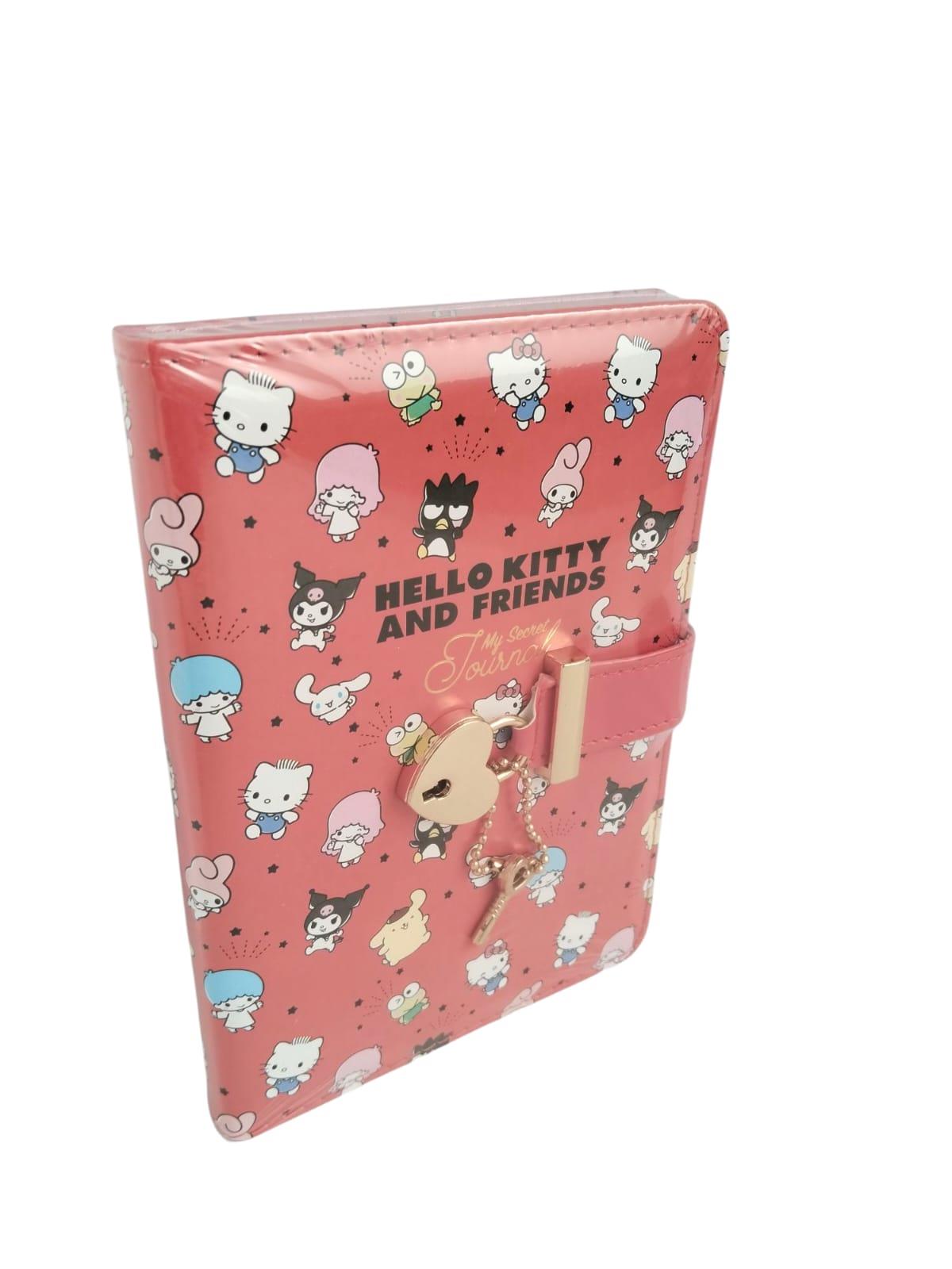 Victoria's Journals VJ Kuromi Hello Kitty My Melodi Kalp Kilitli
