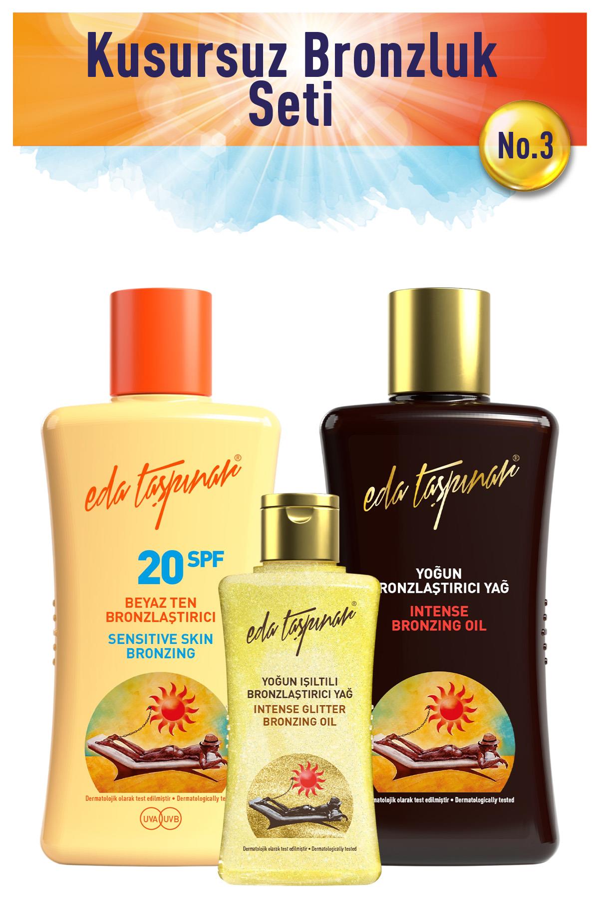 Kusursuz Bronzluk Seti no.3 Spf0+BeyazT+MiniIşıltılı 