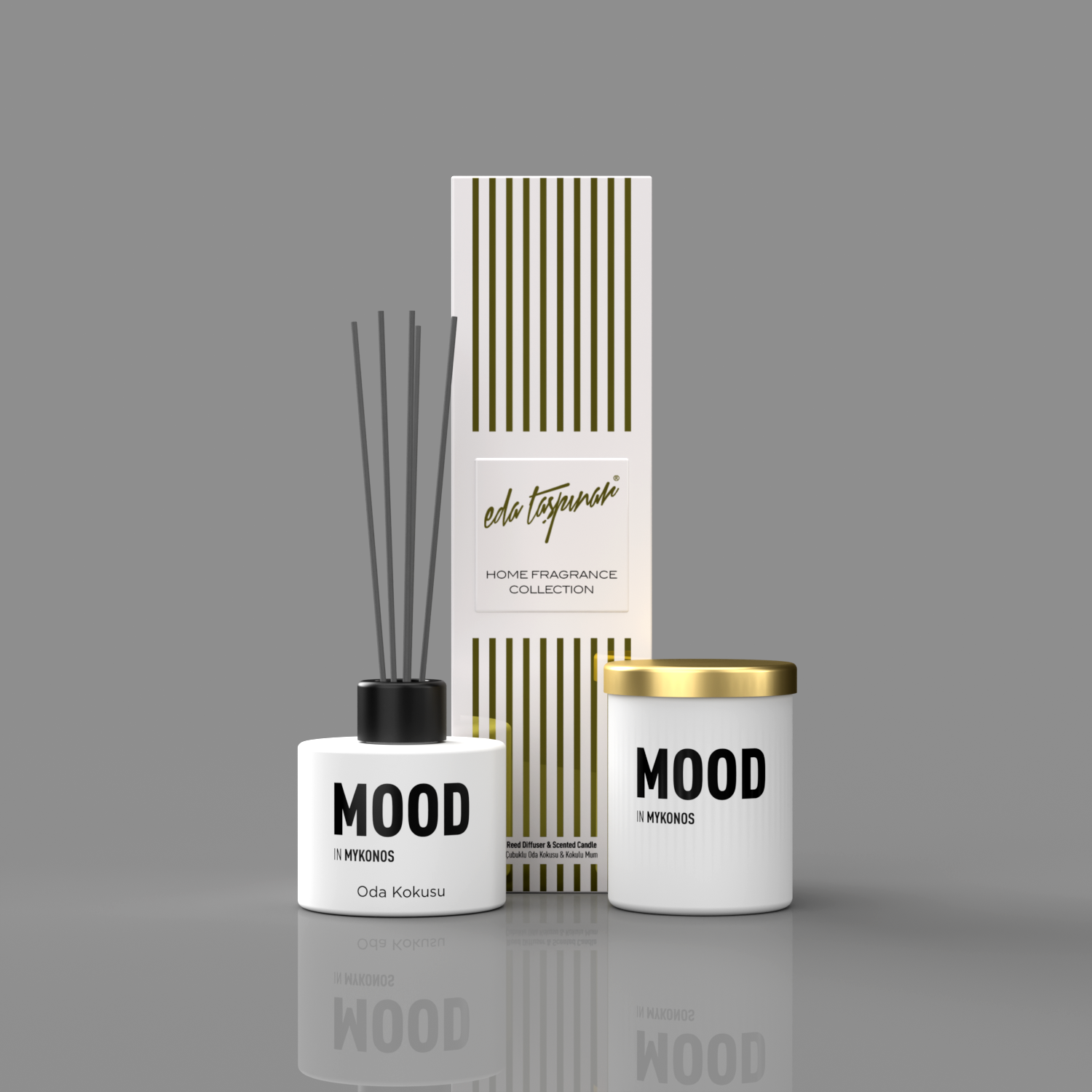 Mood Reed Oda Kokusu - 100 ml & Mood Mum Set  (EGY0056)-(EGY0020)