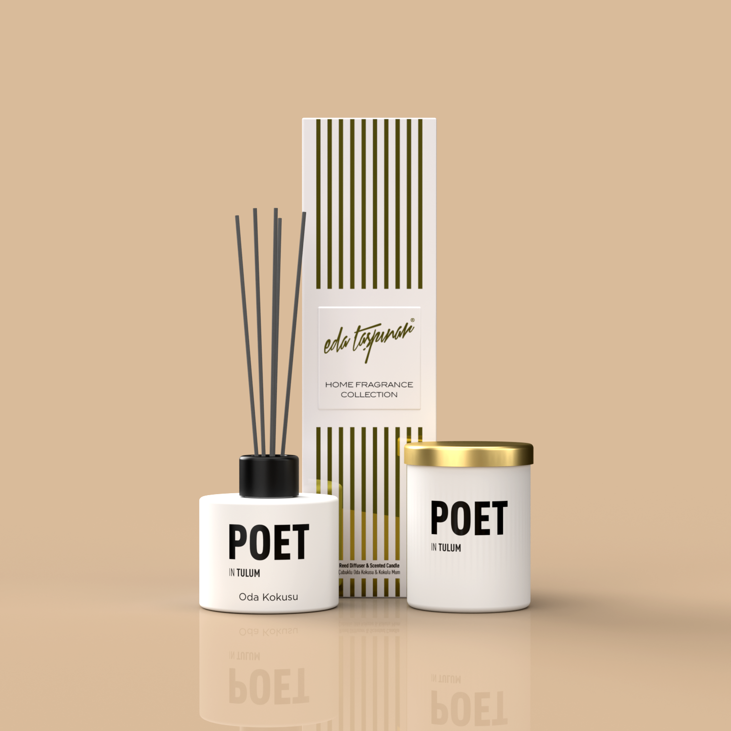 Peot Reed Oda Kokusu - 100 ml & Poet Mum Set  (EGY0058)-(EGY0024)