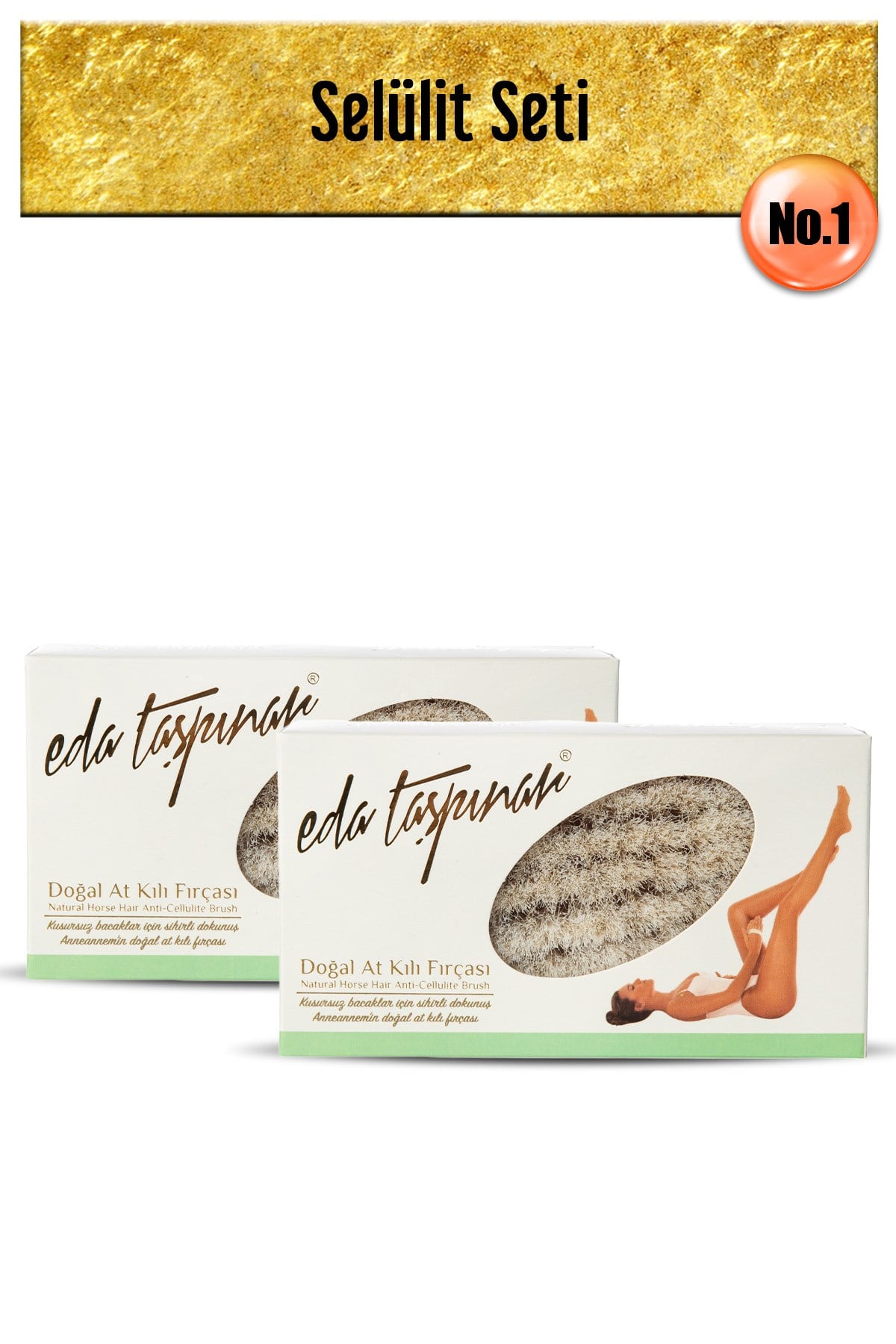 Selulit Seti.no.1: Doğal At Kılı Fırça X 2 Adet (EGX02)