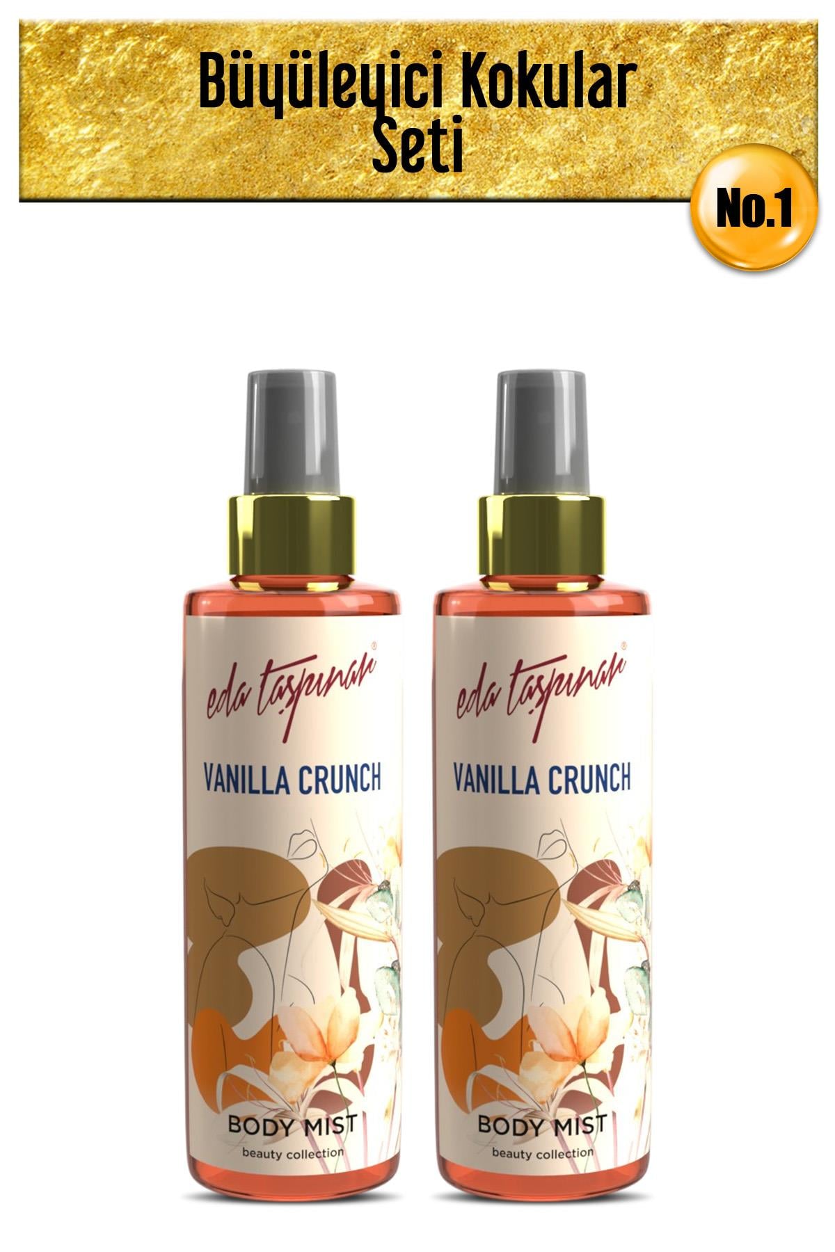 Vanilla Crunch Vanilya Body Mist, Madagaskar’ın Eşsiz Kokusu, Baştan Çıkarıcı,2 Adet* 200 ml