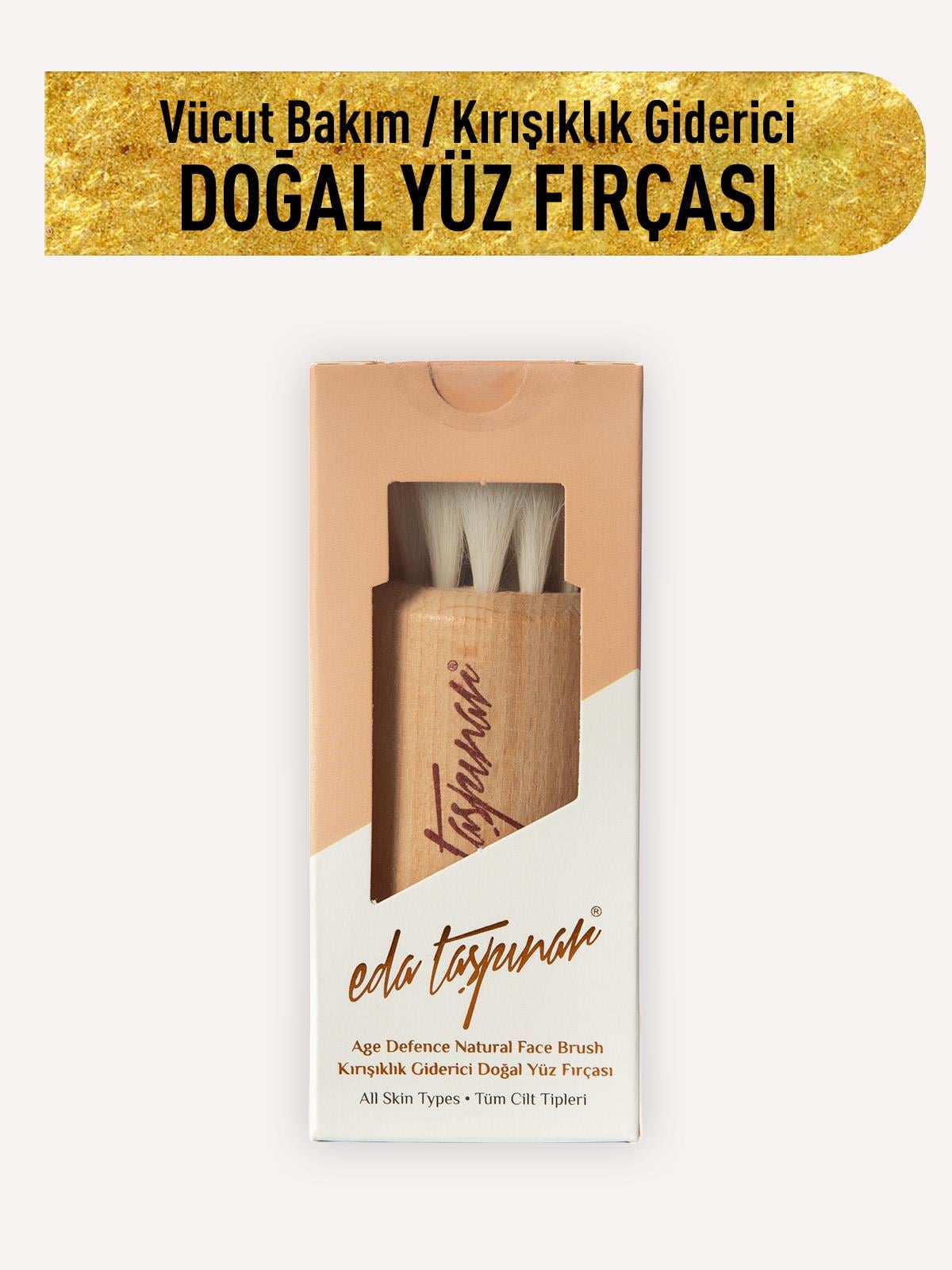 Doğal Yüz Fırçası, İpeksi Bir Cilt, Yüze Uygun Yumuşak Yapı,
