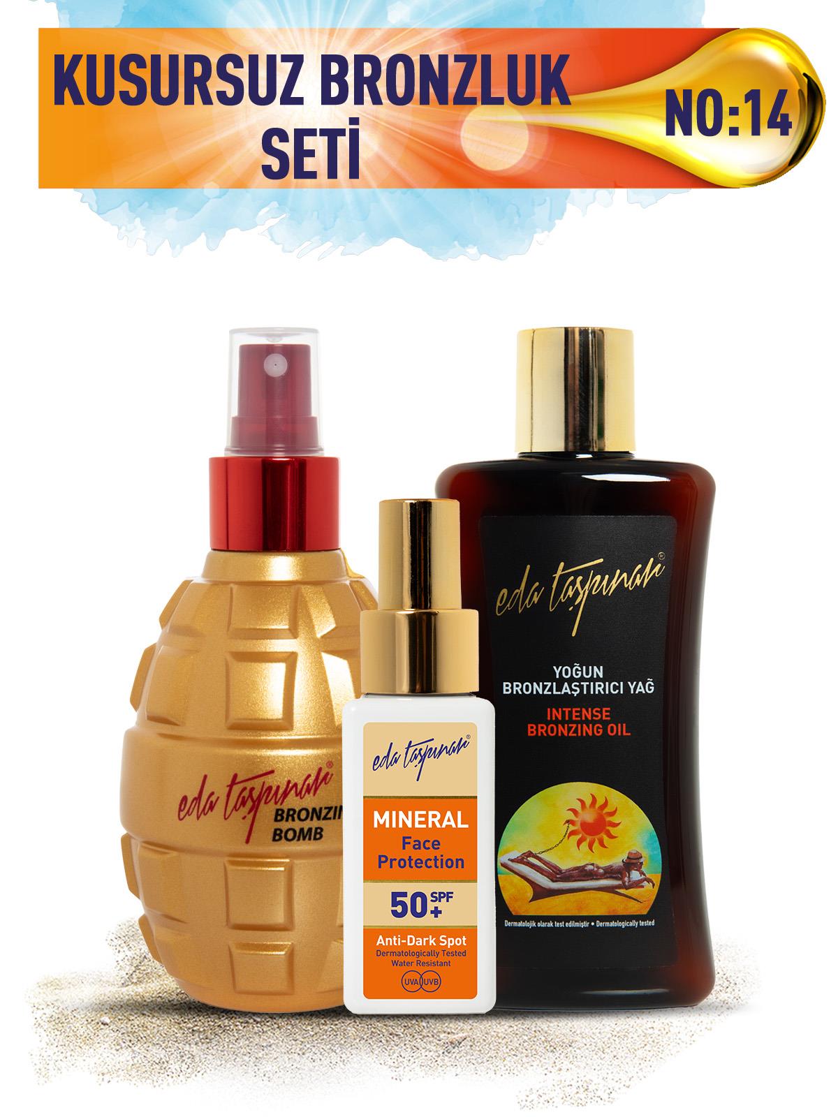 Kusursuz Bronzluk Seti No:14 Bronzing Bomb & Yoğun Bronzlaştırıcı SPF0 & Yüz Koruyucu SPF50