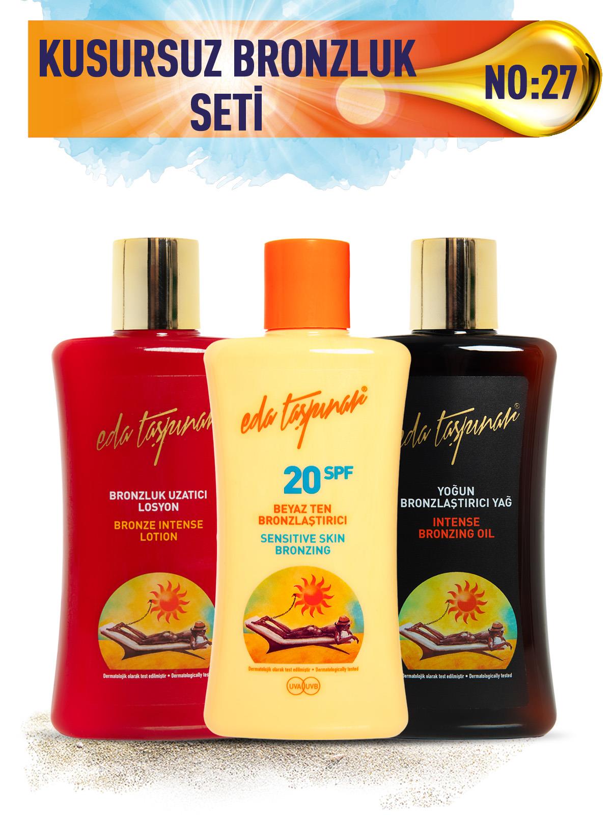 Kusursuz Bronzluk Seti No:27 Beyaz Ten SPF20 & Koruyucu SPF15 & Koruyucu Losyon