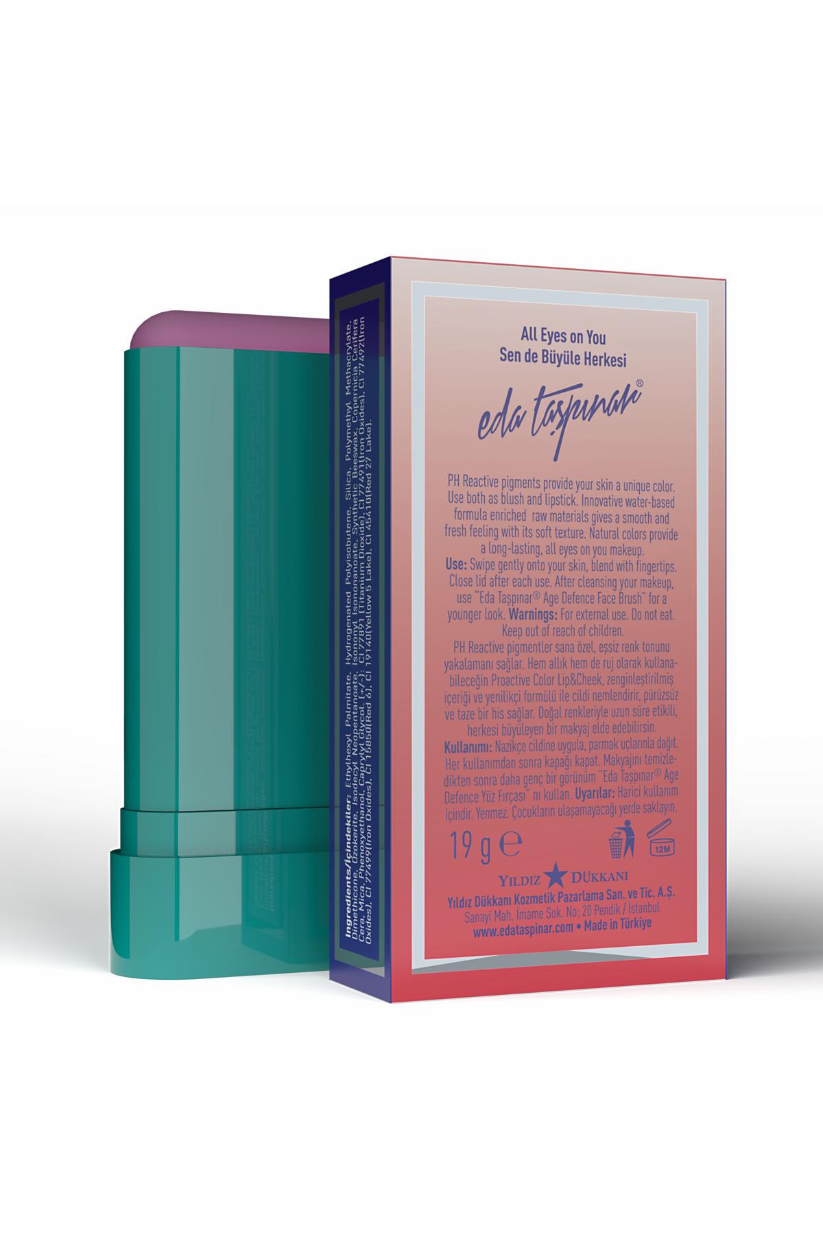 Proactive Colours Eda Taşpınar Lip & Cheek Blush Stick - Proactive Color
