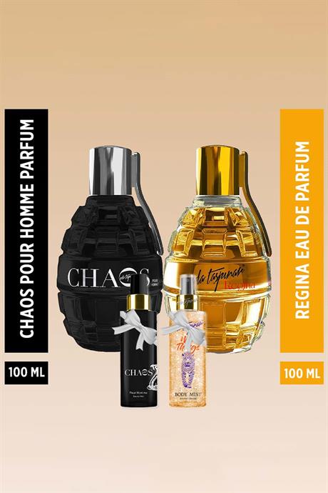 Eda Taşpınar For Lovers Chaos Pour Homme & Rejina Eau De Parfum (2 x 100 ml)