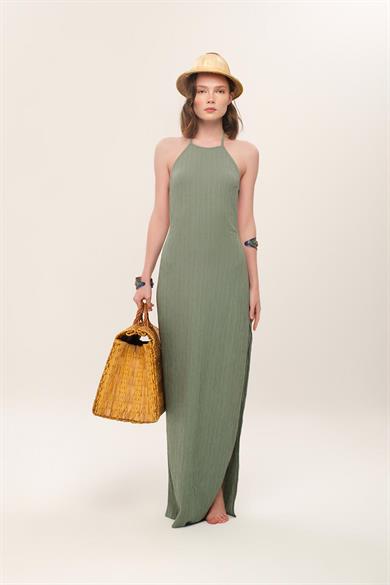 Iconic Design İp Askılı Sırt Dekolteli Elbise 