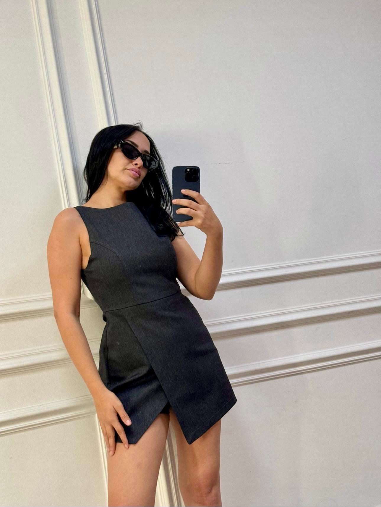 Bisiklet Yaka Şortlu Tulum