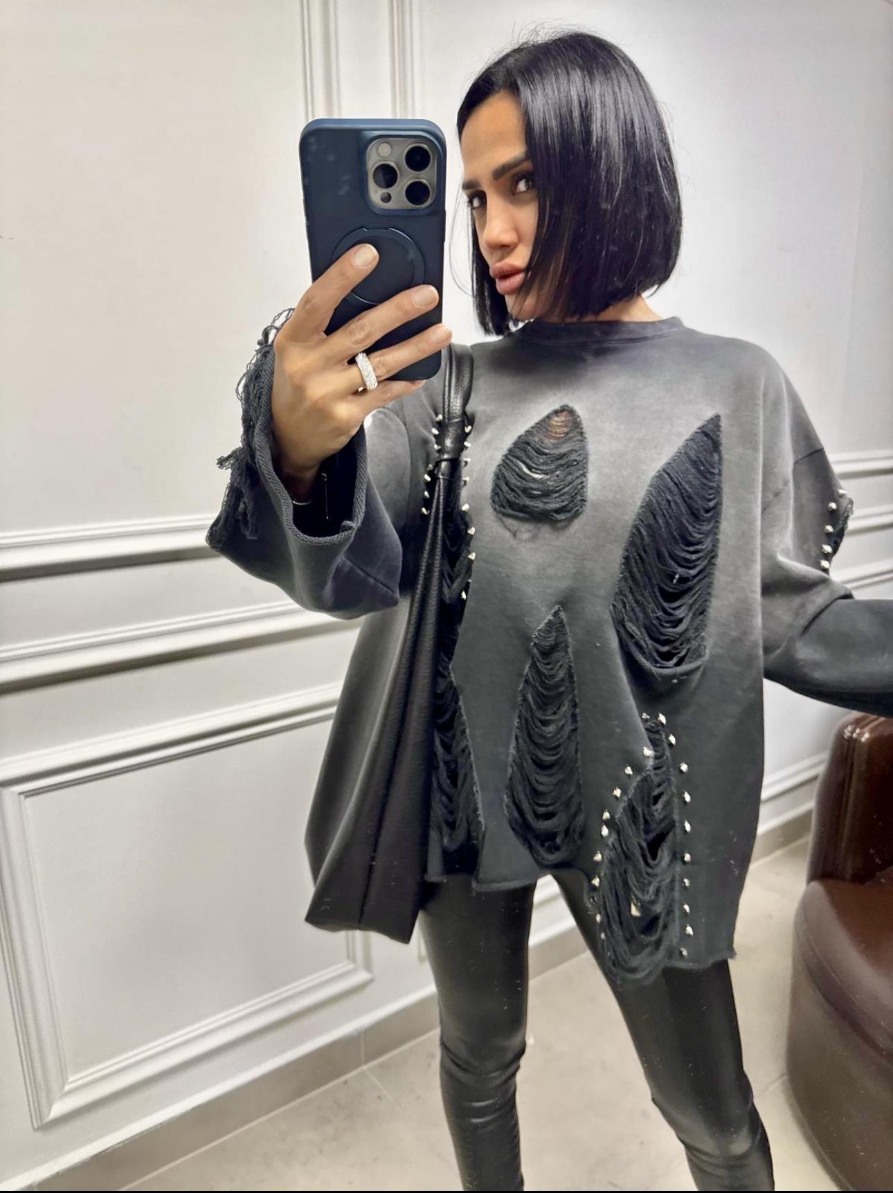 Degrade Lazer Kesim Sweat