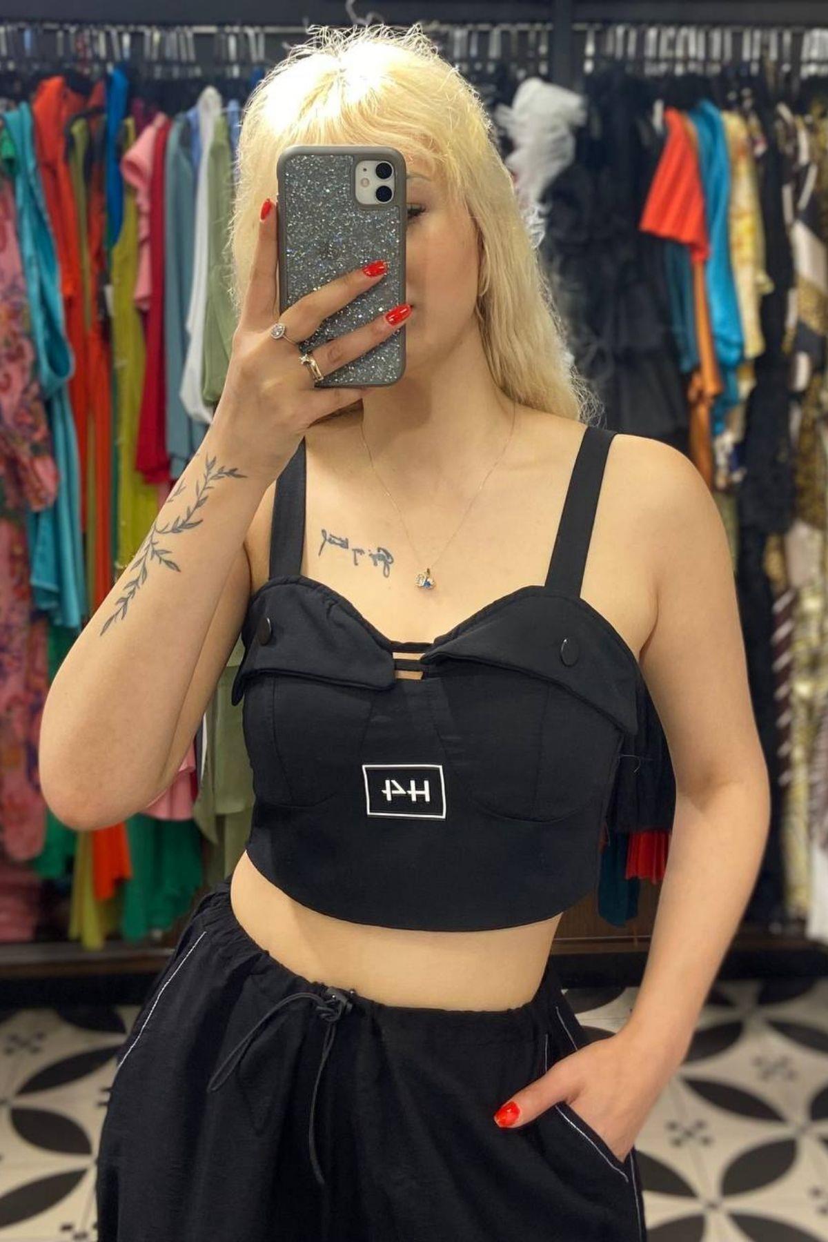 H4 Askılı Crop