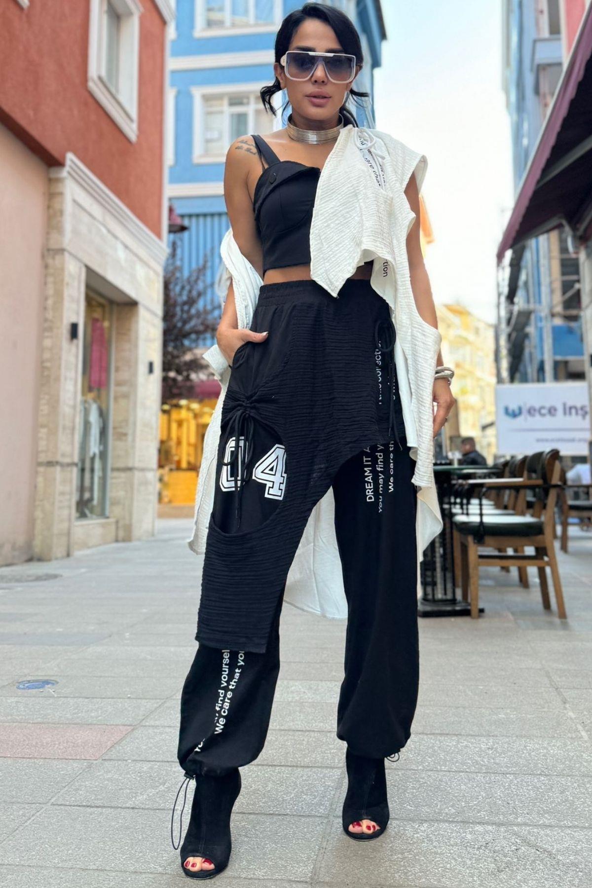 H4 Baskı Şalvar Pantolon