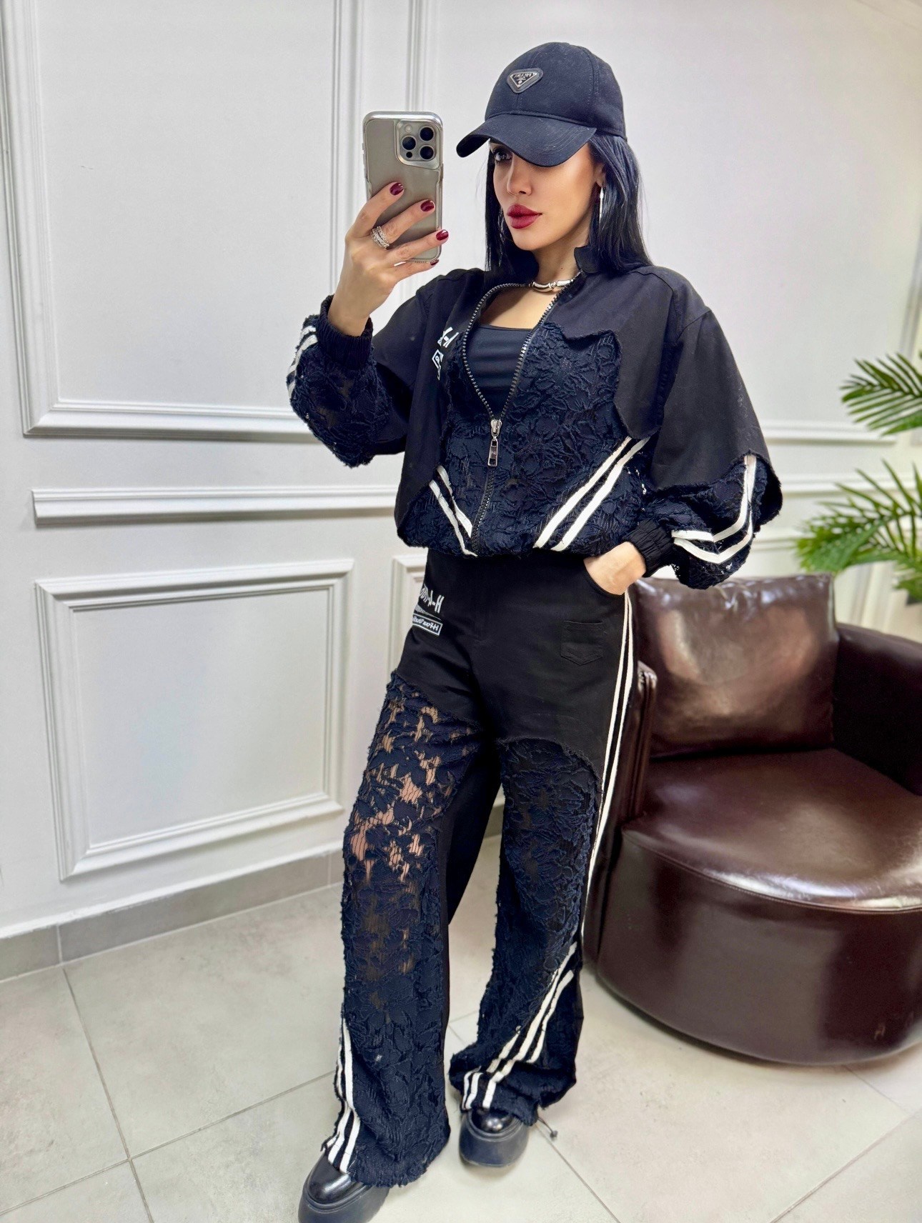 H4 Dantel Tasarımlı Pantolon