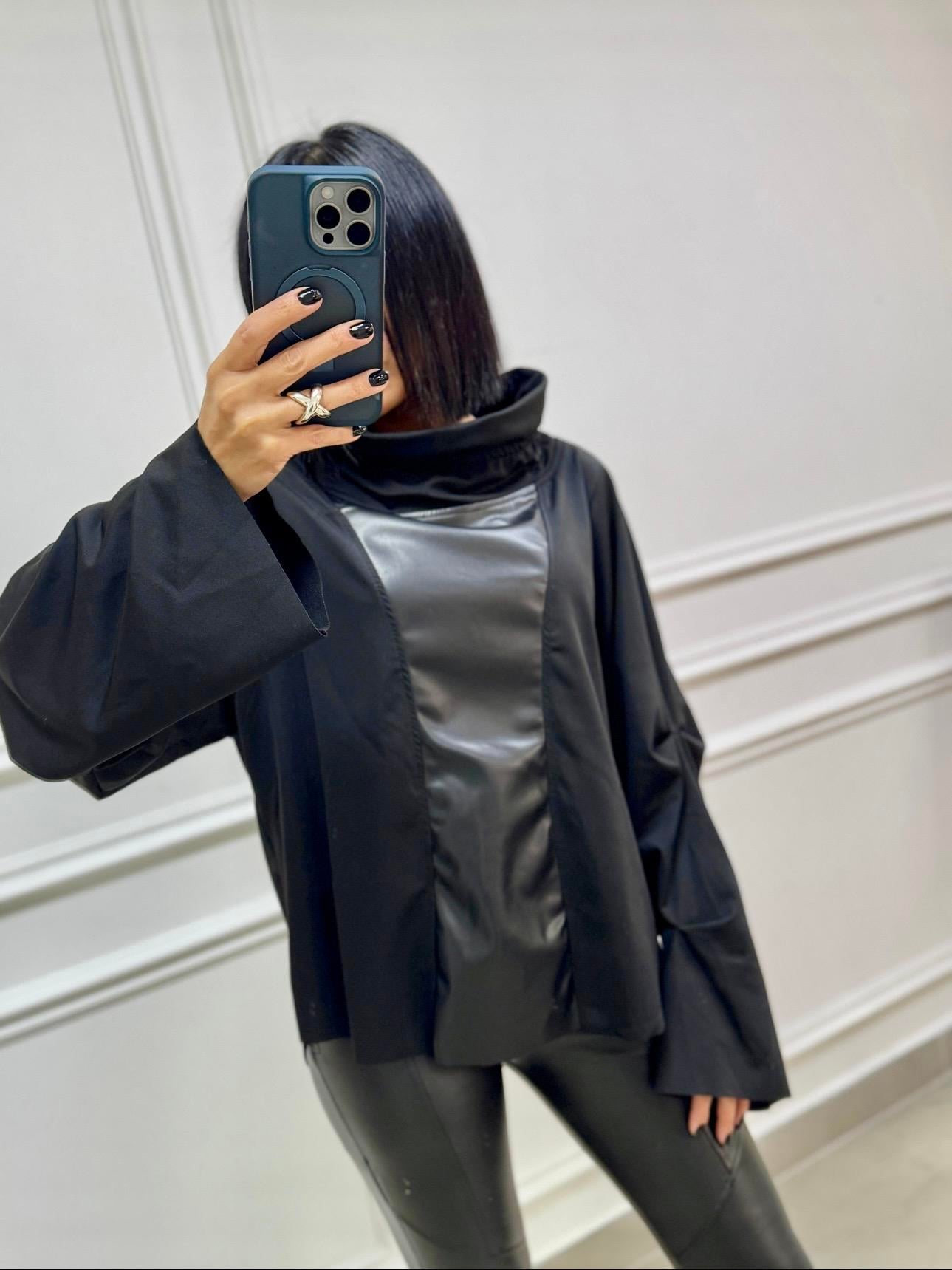 H4 Drapeli Yaka Sweat