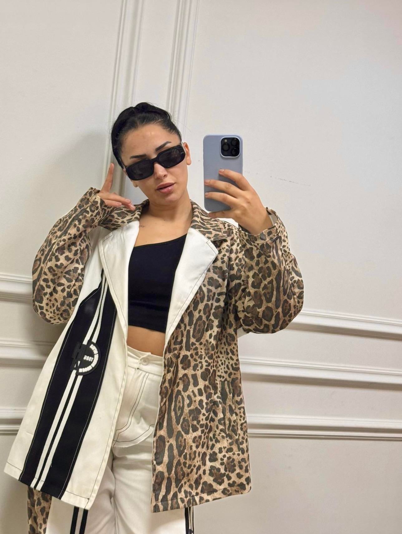 H4 Leopar Model Ceket & Pantolon