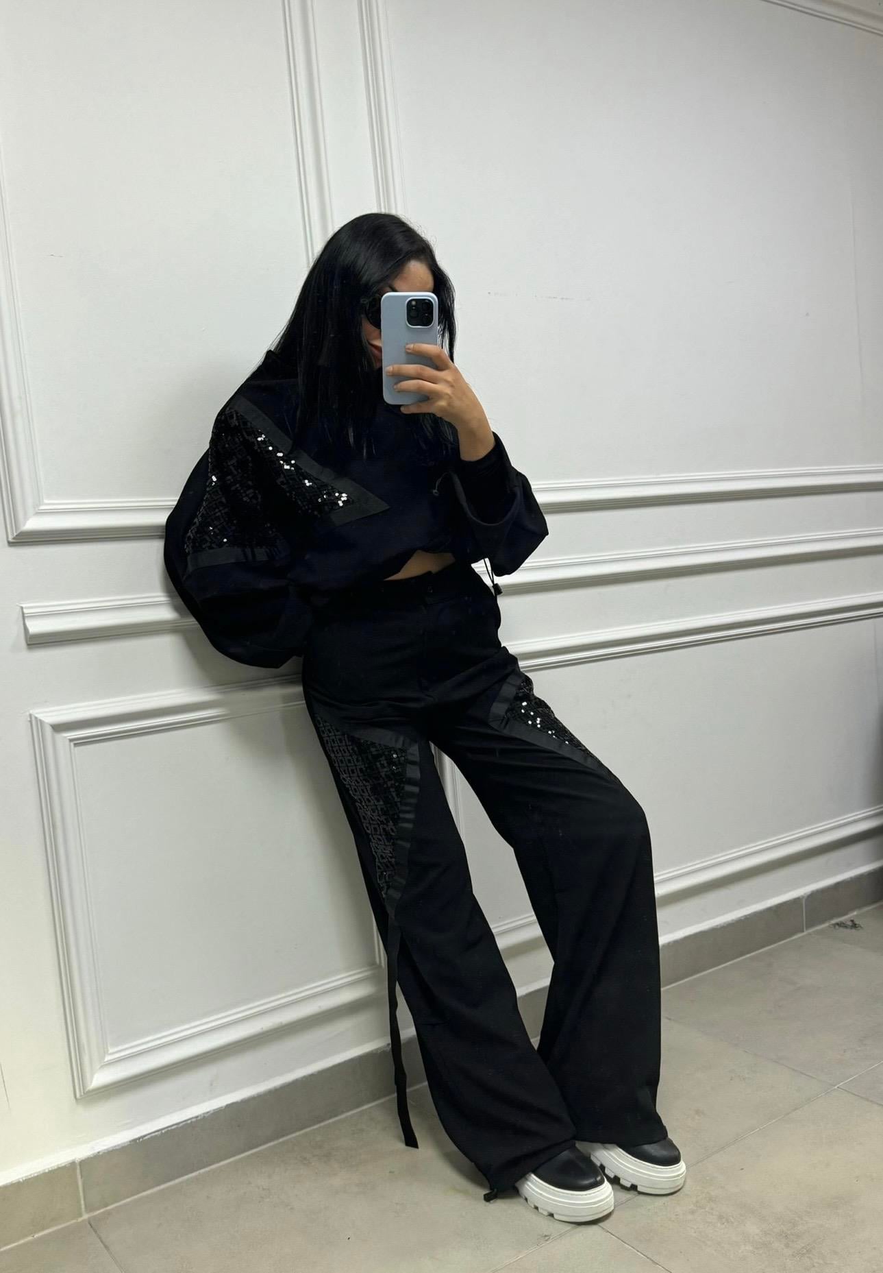 H4 Pul Tasarımlı Pantolon