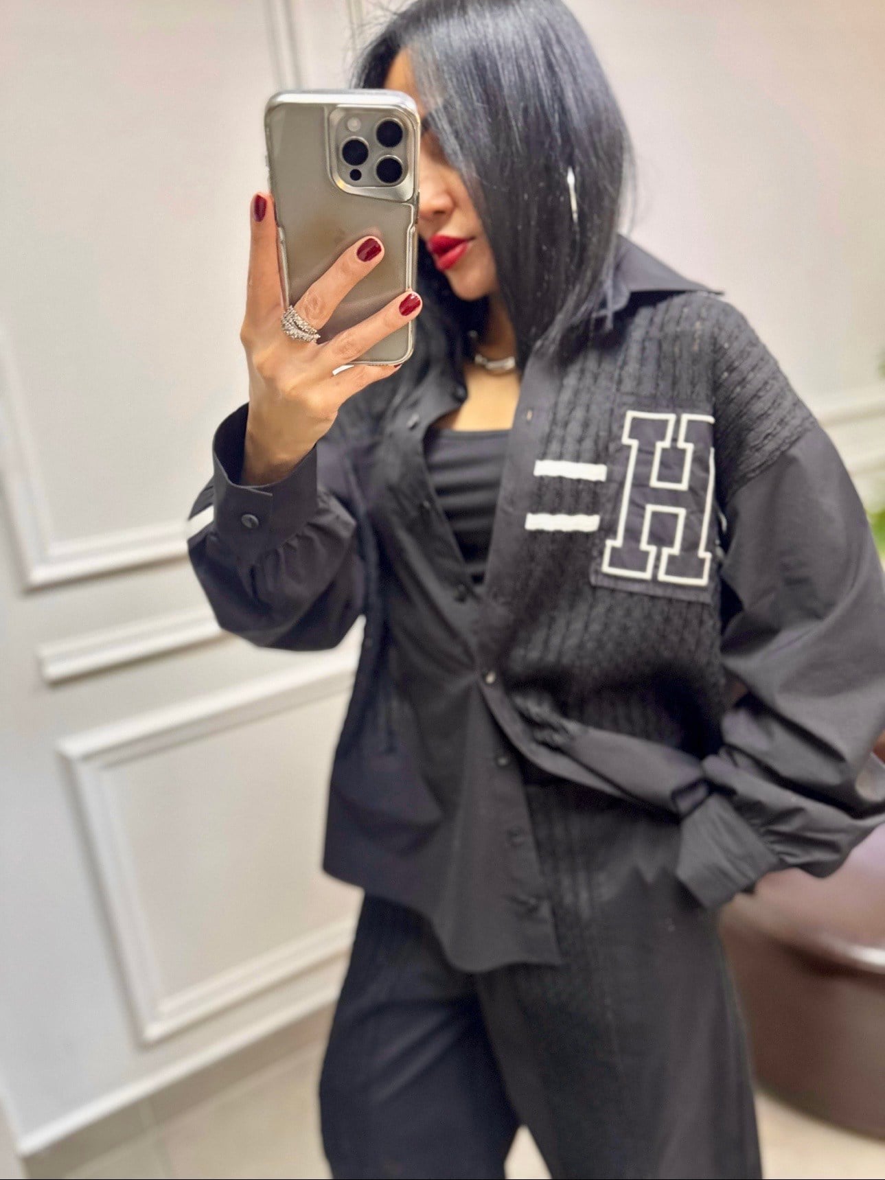 H4 Transparan Tasarım Gömlek