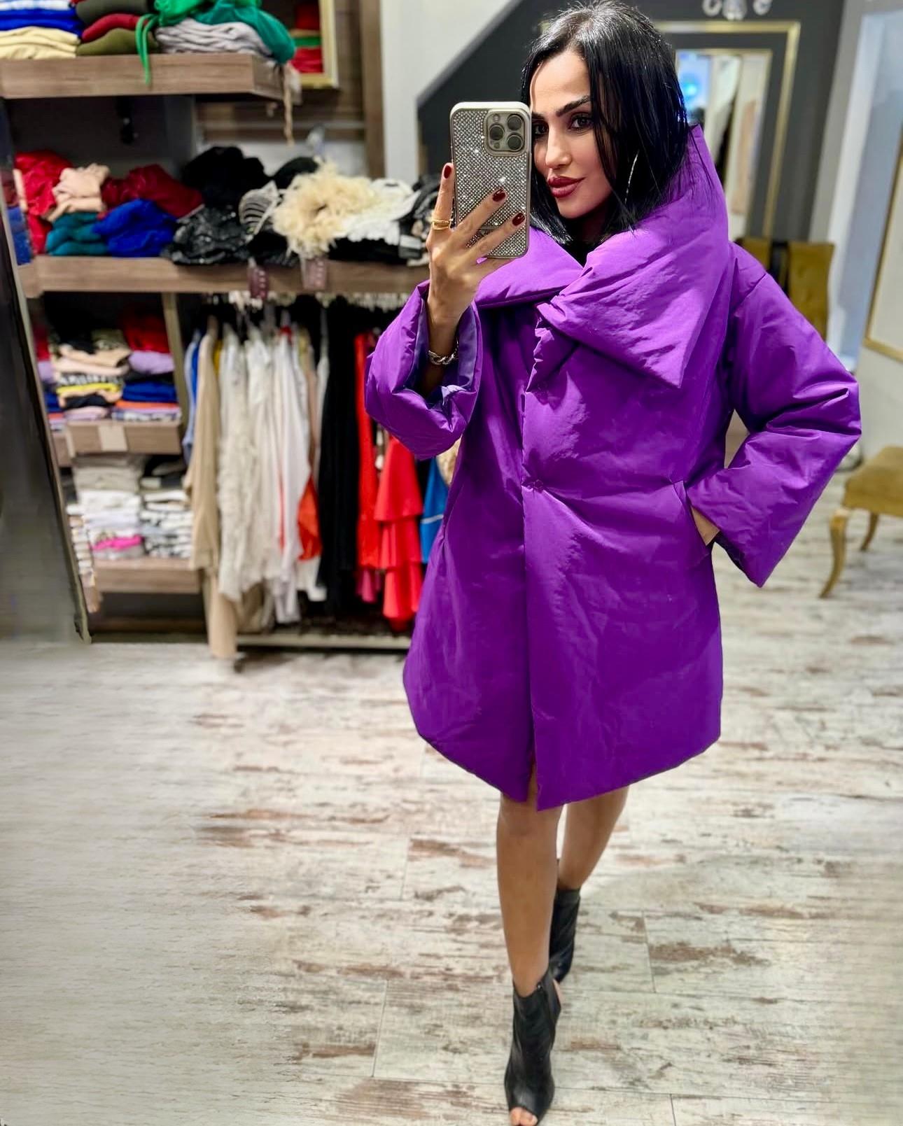 İthal Devrik Yaka Mont