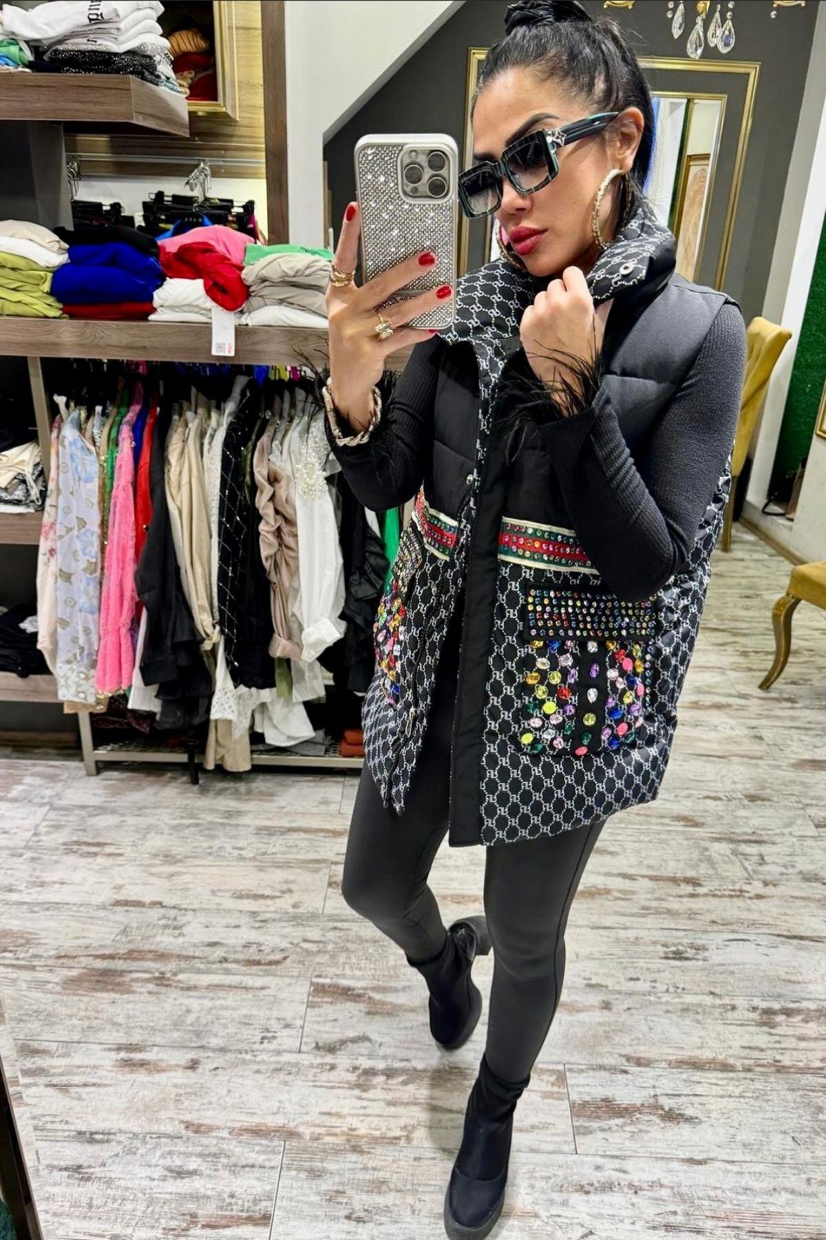 İthal Gc Taşlı Yelek