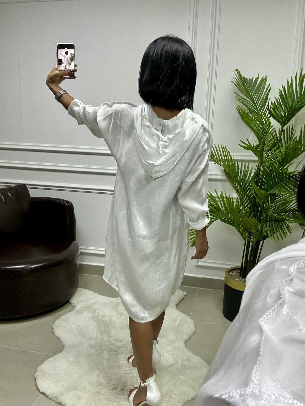 İthal Parlak Tunik Elbise