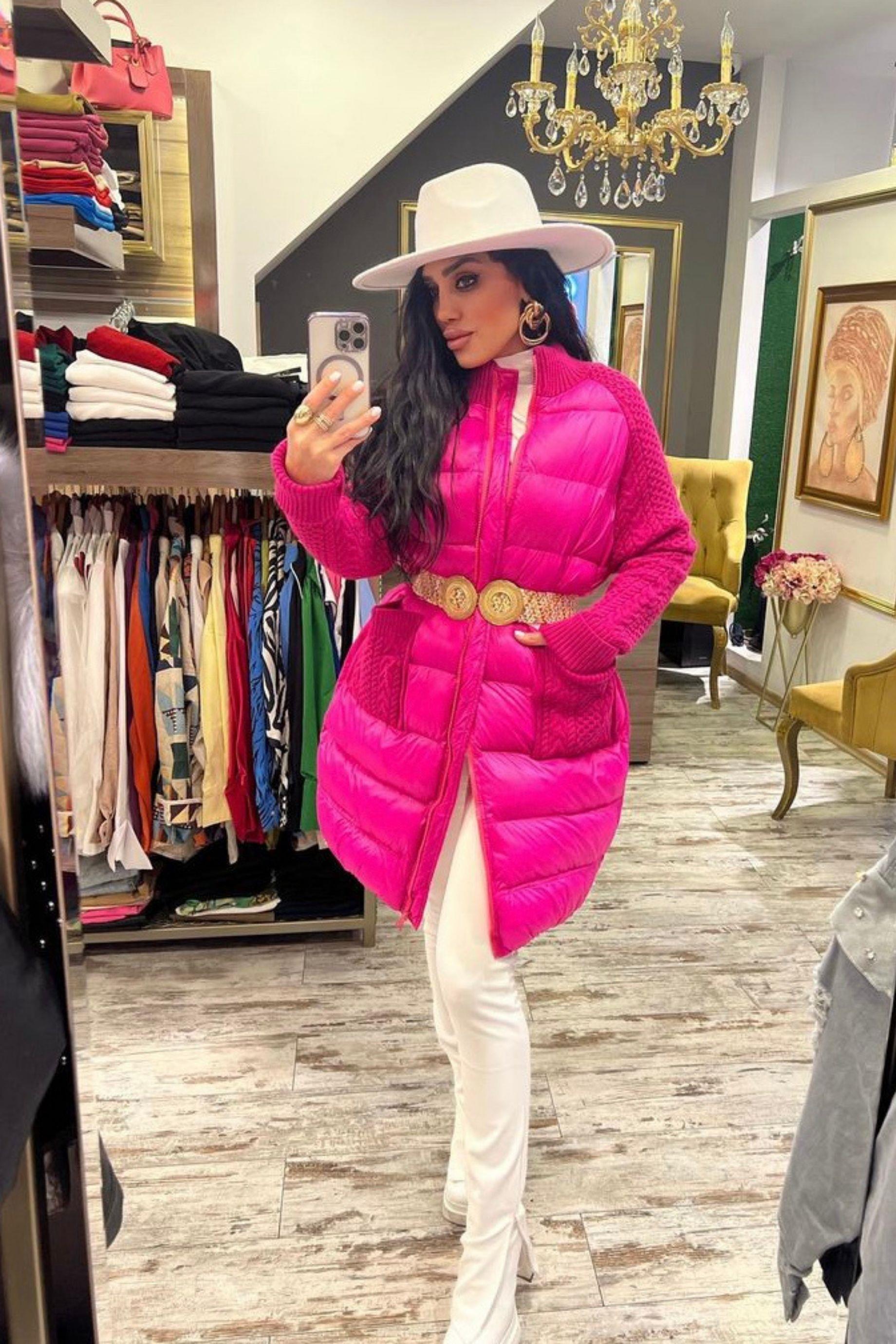 İthal Triko Kol Şişme Mont