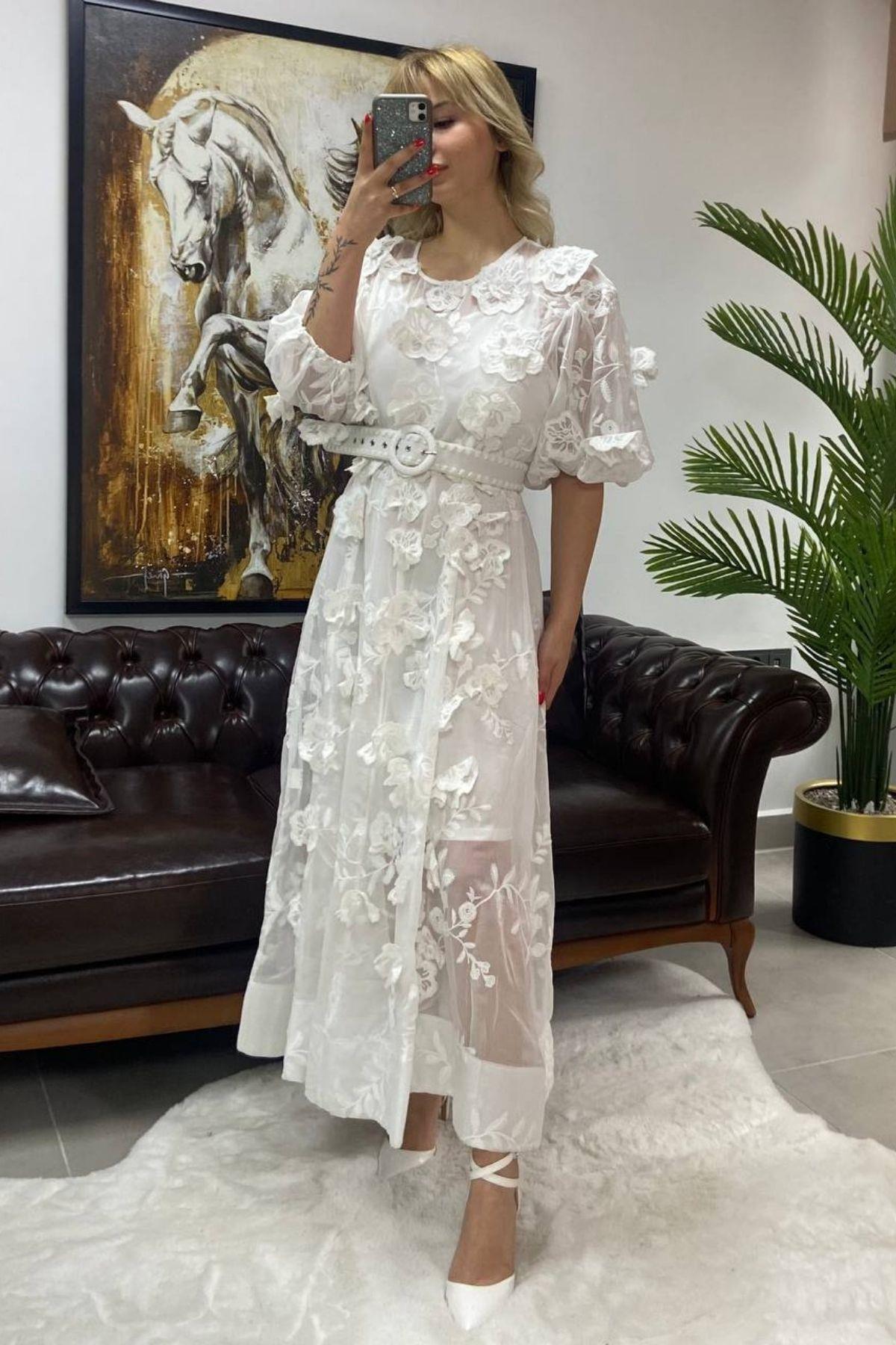 İthal Tül Model Gelinlik