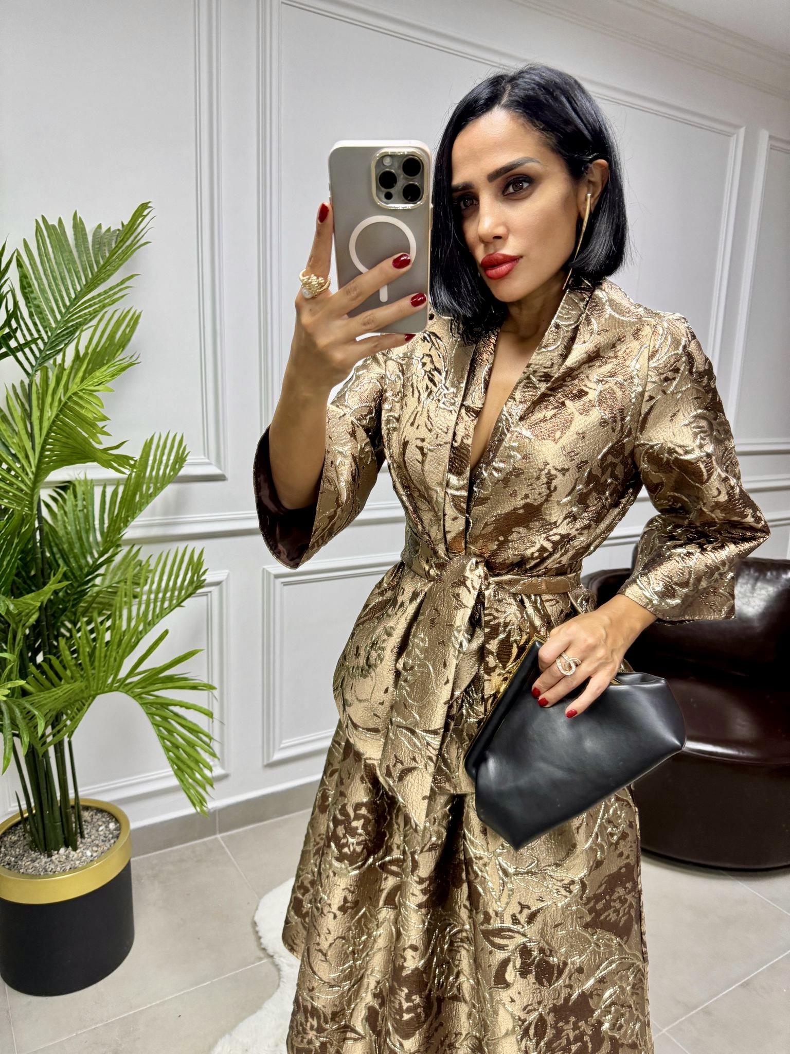 Jakar Kabartmalı Ceket