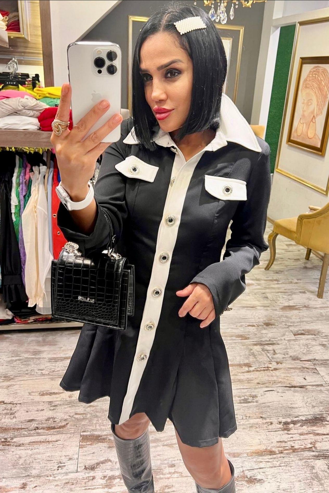 Pileli Gömlek Elbise